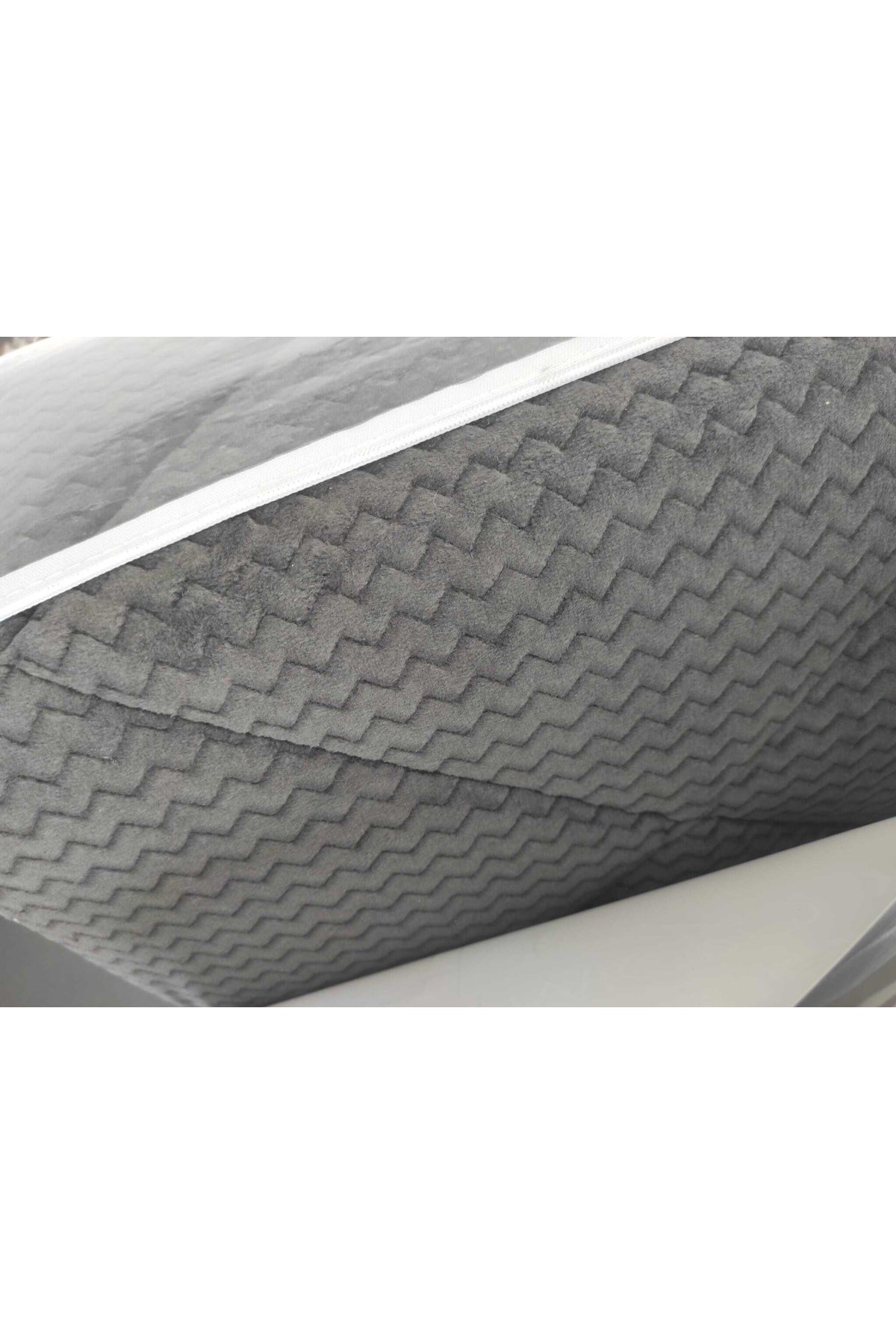 Fashion Micro Çift Kişilik Yorgan Zigzag Füme