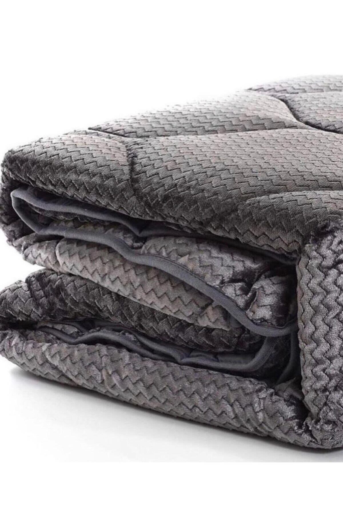 Fashion Microfiber Tek Kişilik Yorgan Füme