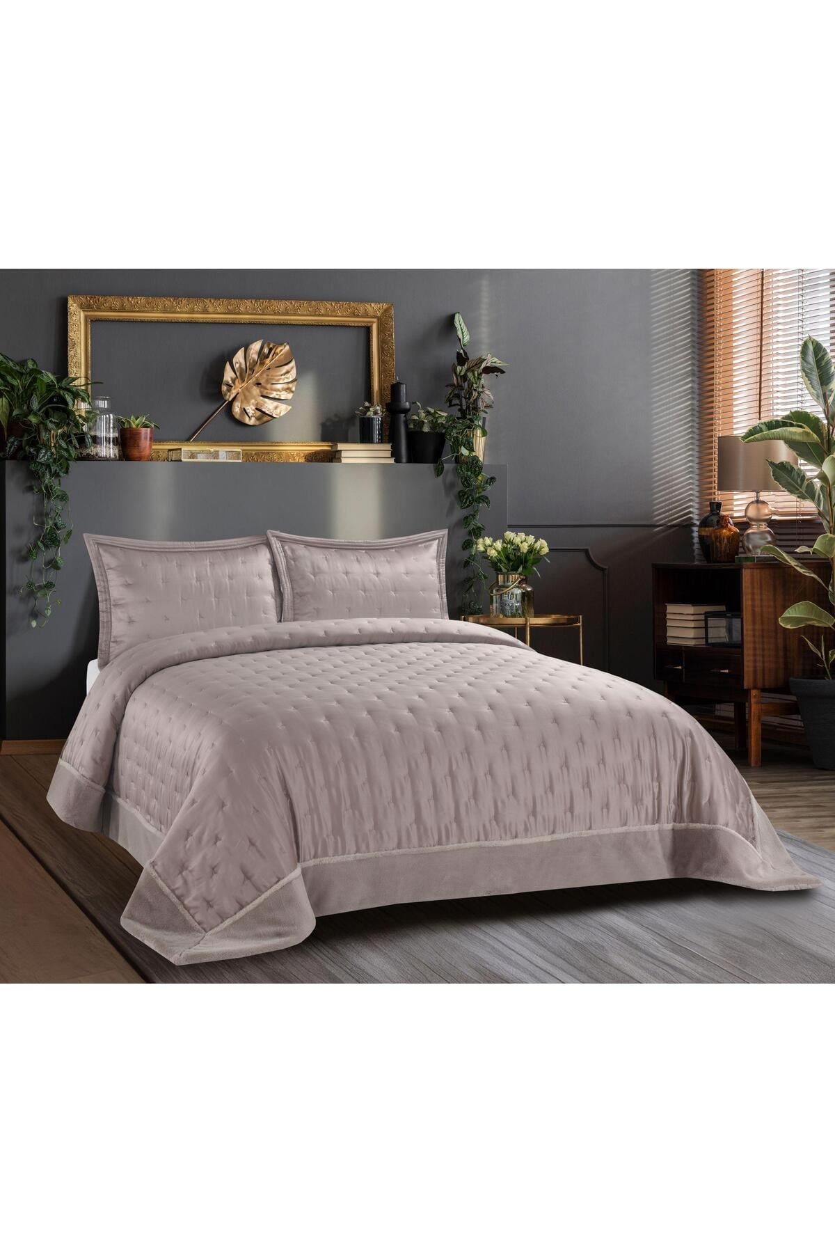 Flame Çift Kişilik Sephora Yatak Örtüsü Takımı (3 Parça) - 240x260 cm - Orijinal Pvc Çantalı