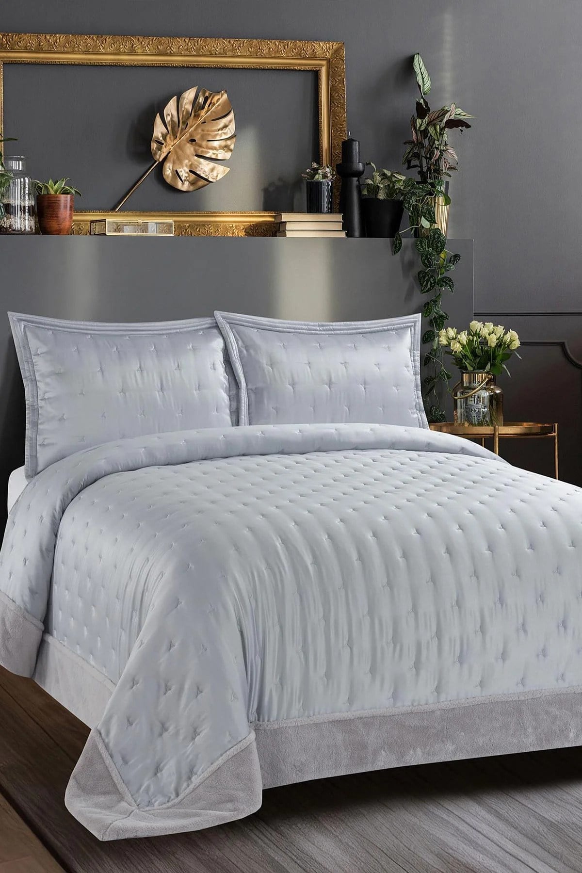 Flame Çift Kişilik Sephora Yatak Örtüsü Takımı (3 Parça) - 240x260 cm - Orijinal Pvc Çantalı