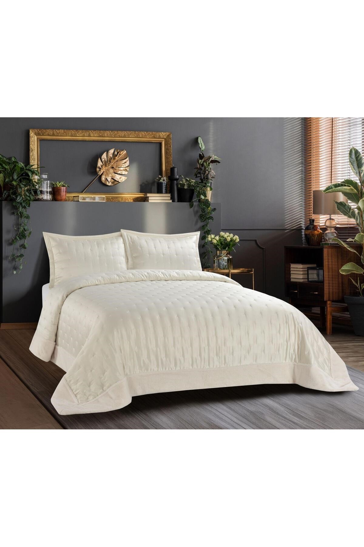 Flame Çift Kişilik Sephora Yatak Örtüsü Takımı (3 Parça) - 240x260 cm - Orijinal Pvc Çantalı