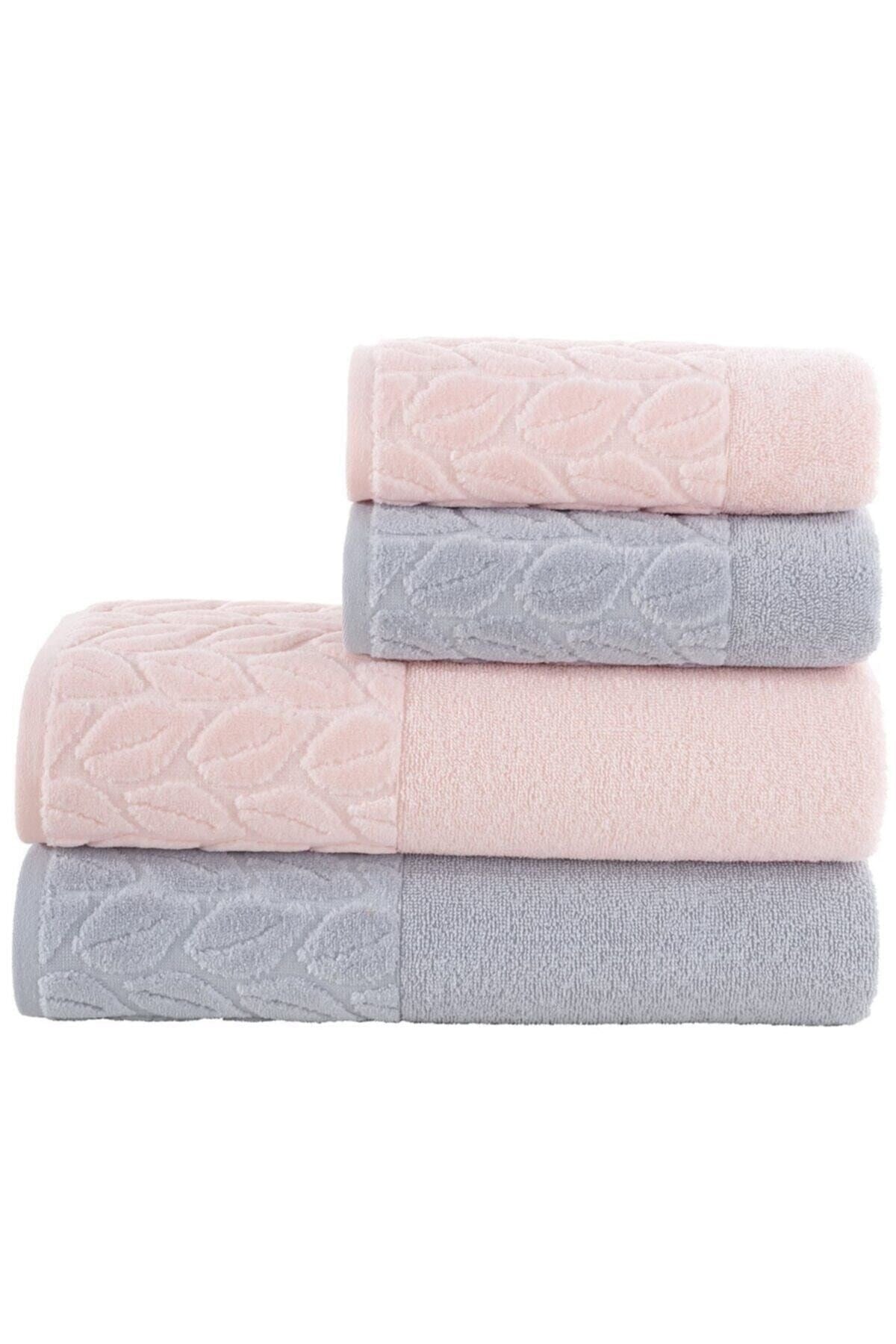 Hazal Banyo Havlu Seti - 4 Parça - Eltex Home Collectıon