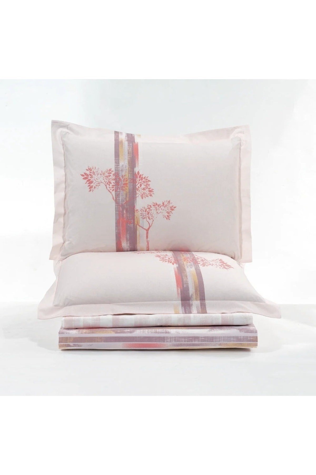 Hobby Çift Kiş. Poplin Nevresim Takımı - Blossom Kahve