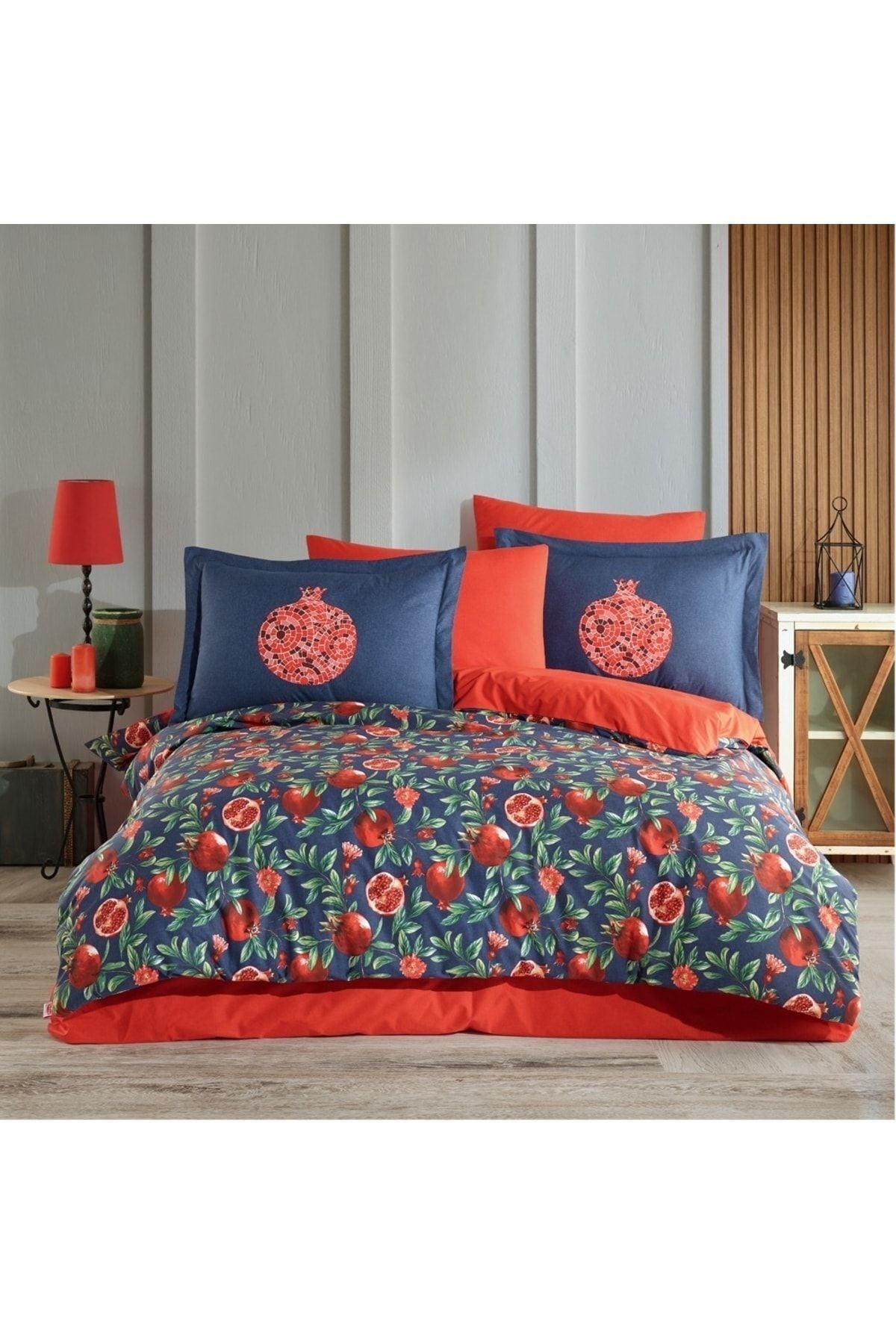 Hobby Çift Kiş. Poplin Nevresim Takımı - Plenty Kırmızı