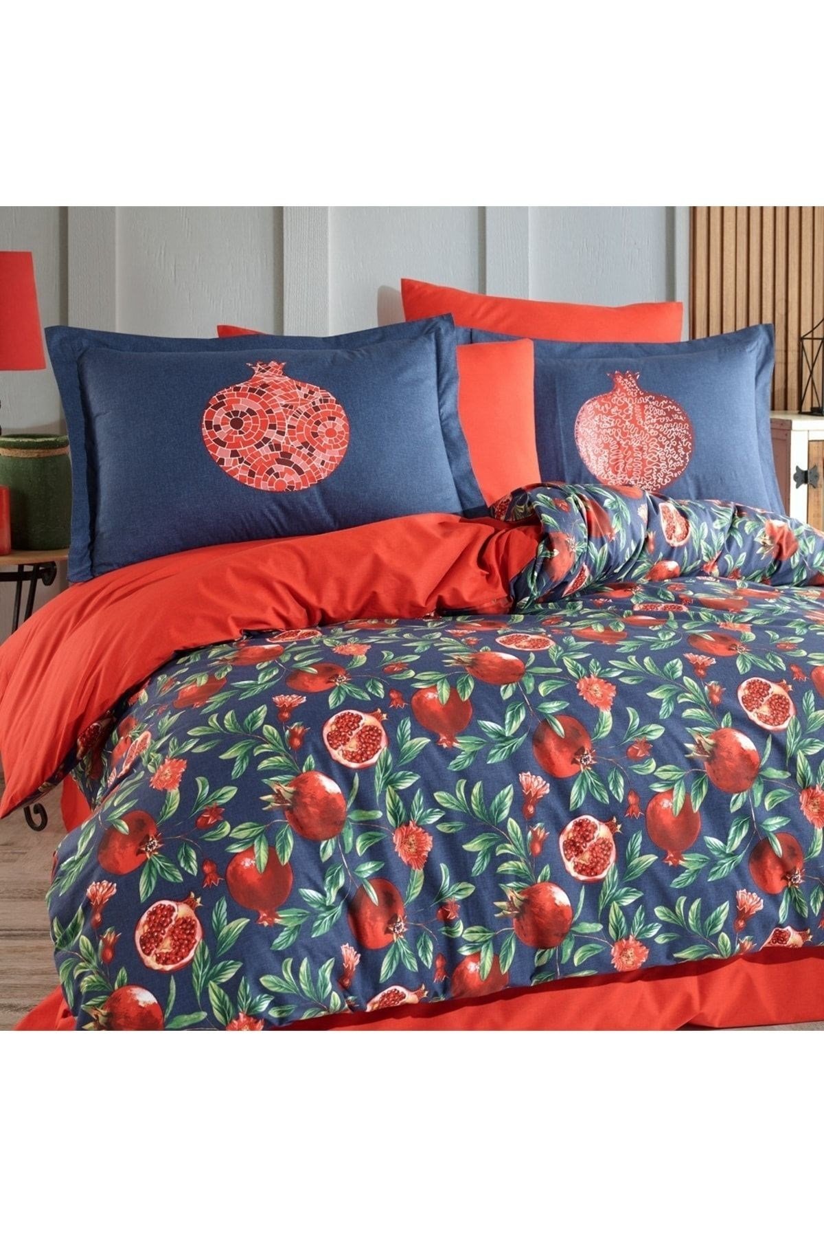 Hobby Çift Kiş. Poplin Nevresim Takımı - Plenty Kırmızı