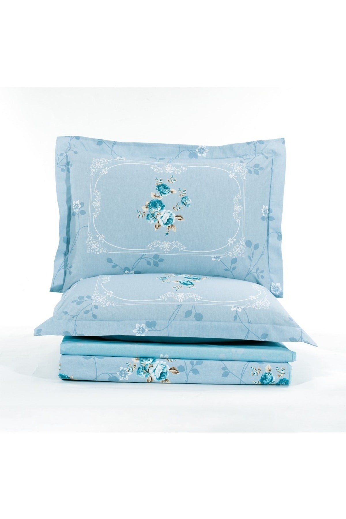 Hobby Çift Kiş. Poplin Nevresim Takımı - Martha Mint
