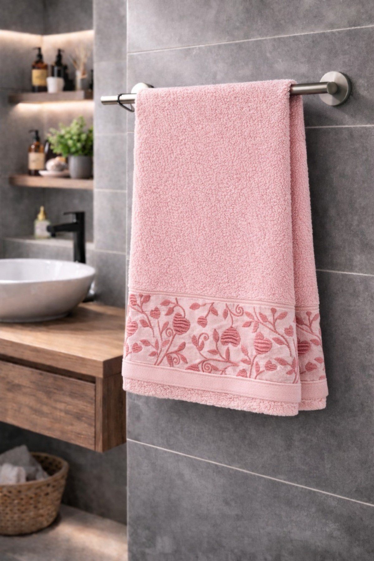 Hürrem 50x90 cm Jakarlı El Havlusu Seti (6 Adet) | %100 Pamuk | Ultra Yumuşak | Kalın & Yüksek Emici