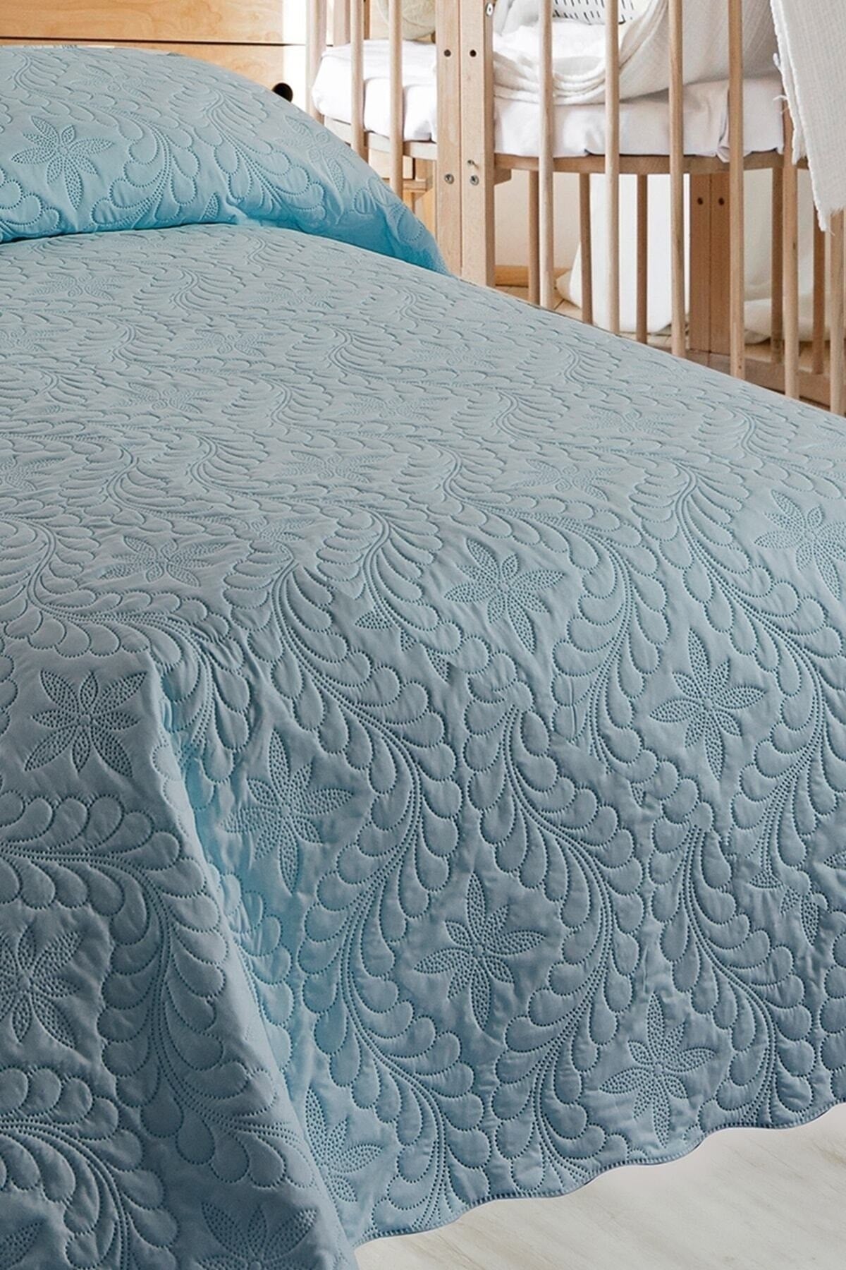 Ivy Mint Tek Kişilik Microfiber Kapitone Yatak Örtüsü