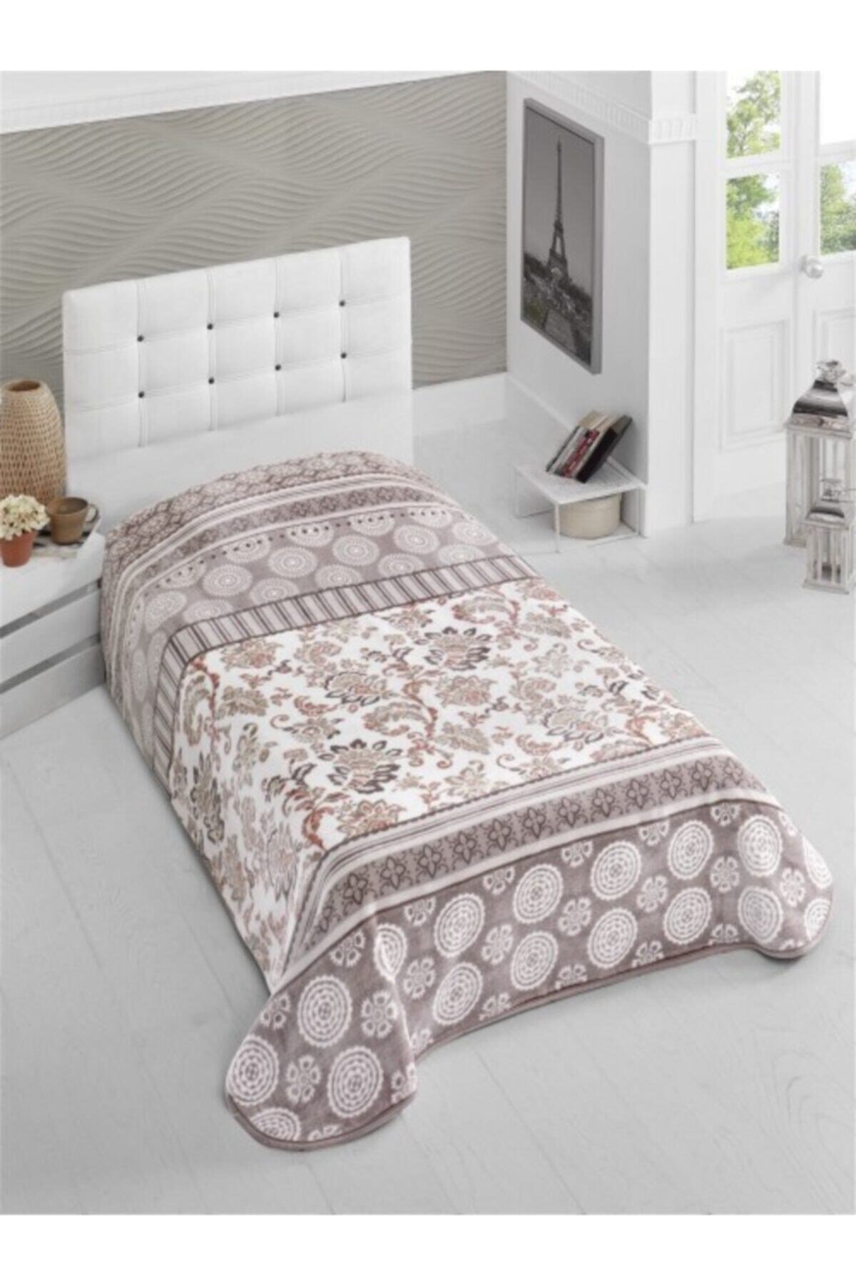 Kahverengi Polyester Çift Kişilik Battaniye 200x240