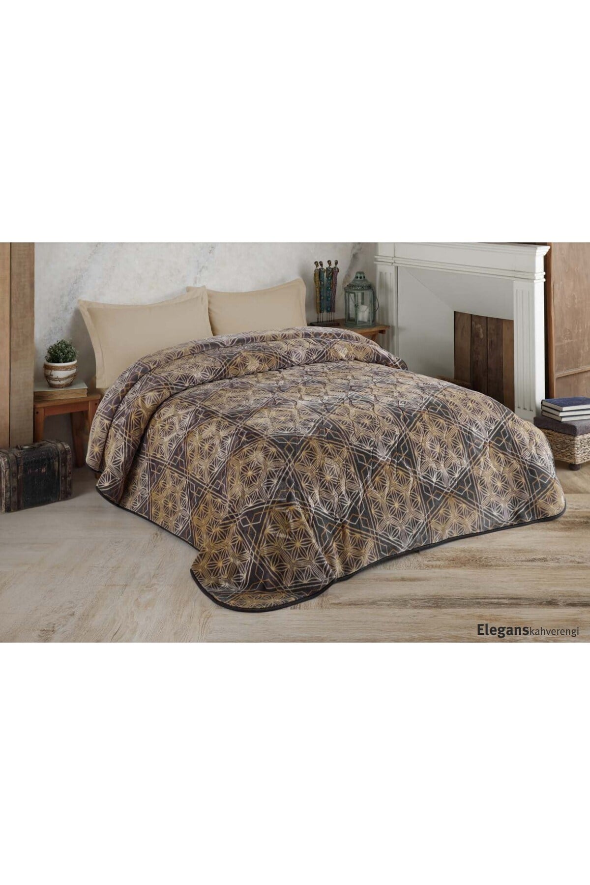 Kalın Çift Kişilik Kabartmalı Battaniye Embos 220 X 240 3 Kg