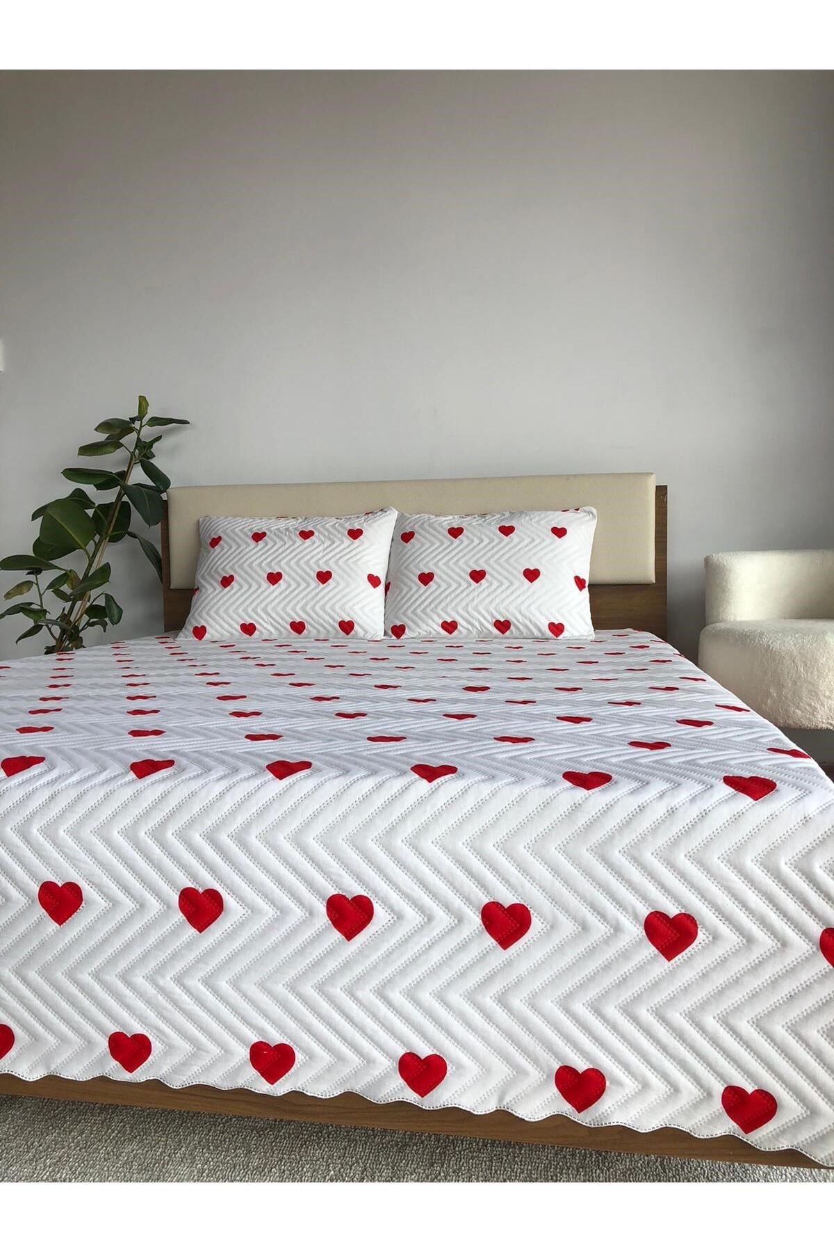 Kalpli Tek Kişilik 2 Parça Yatak Örtüsü Seti - 160x240 cm (Pvc Çantalı)