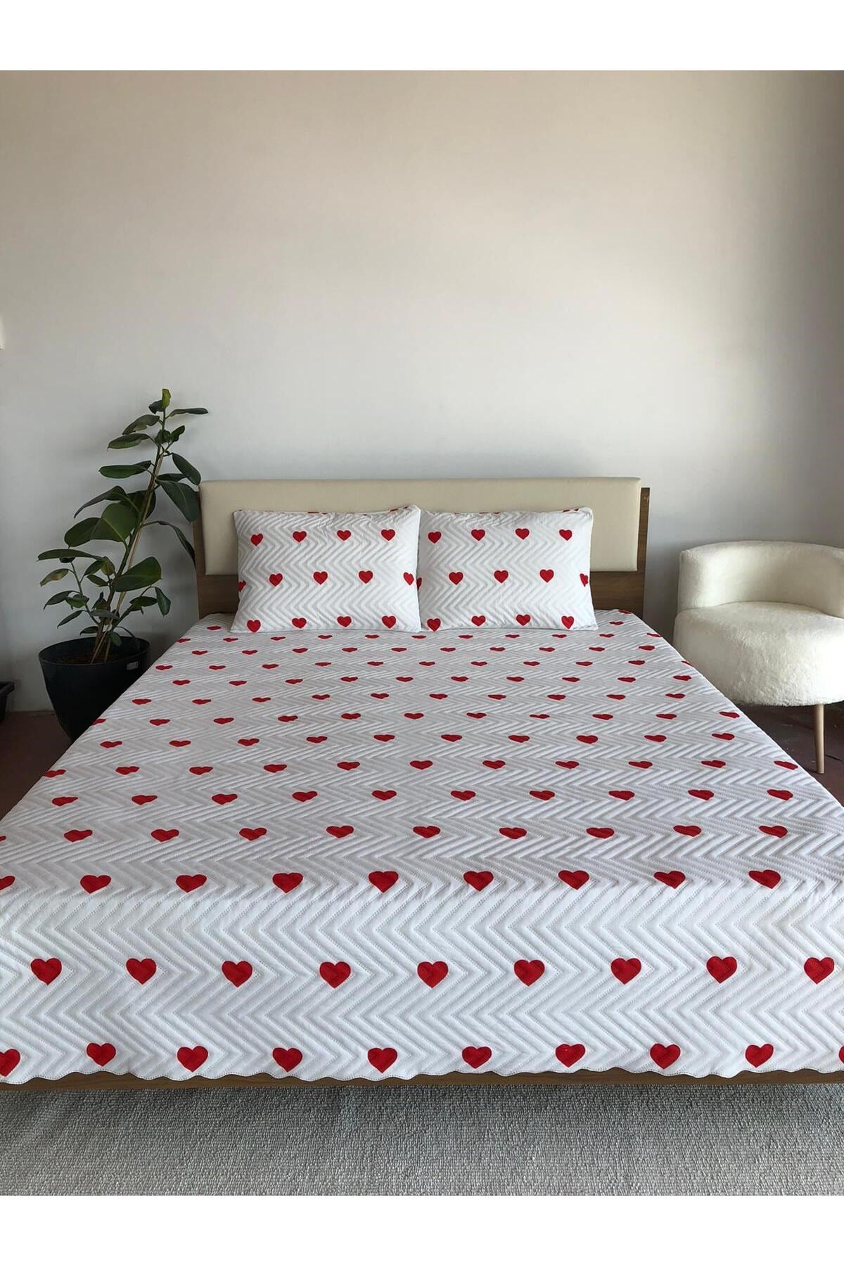 Kalpli Tek Kişilik 2 Parça Yatak Örtüsü Seti - 160x240 cm (Pvc Çantalı)