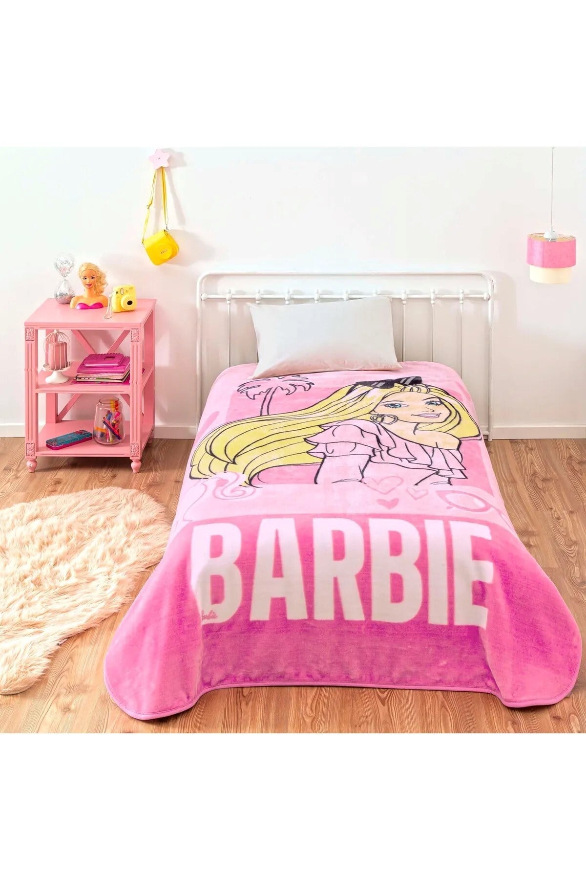 Kristal Lisanslı Barbie Girl Power Battaniye - 160x220 - Orijinal Pvc Çantalı
