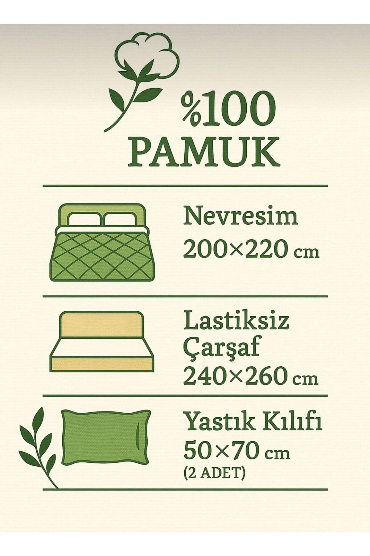 Kristal Ranforce Çift Kişilik Nevresim Takımı | %100 Pamuk | 57 Tel | 4 Parça | Lüks Kutu