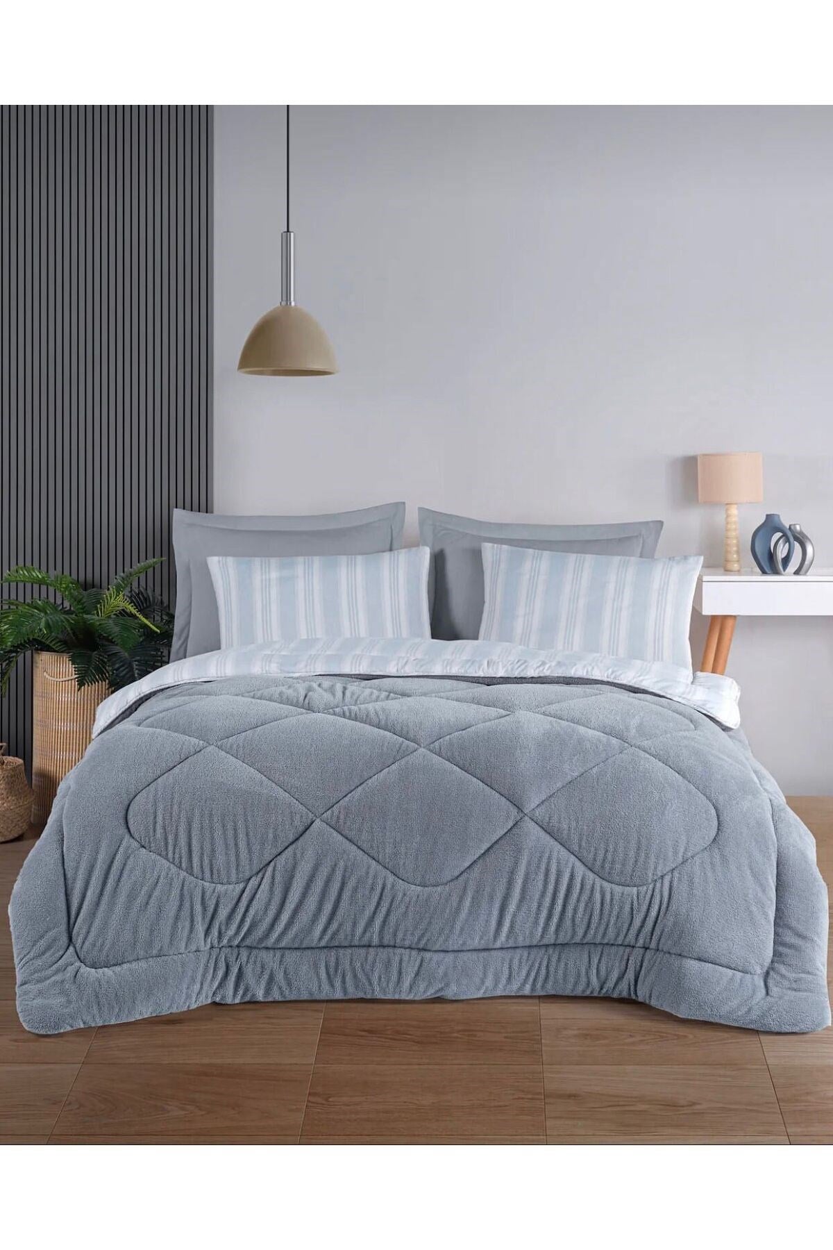 Kristal Soft Relax Çift Kişilik Uyku Seti - Çift Taraflı - Wellsoft Yorgan - Orijinal Çantalı