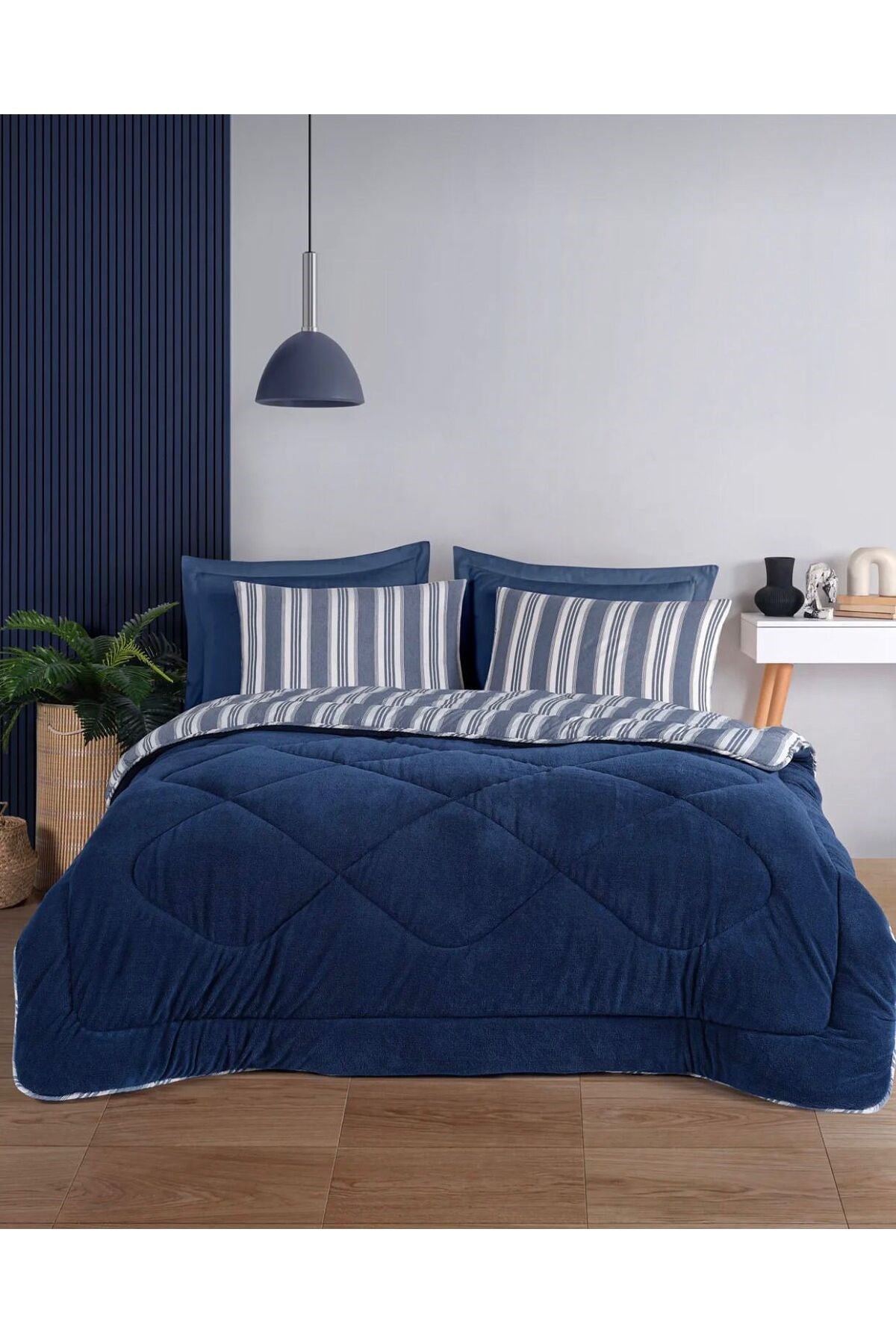 Kristal Soft Relax Çift Kişilik Uyku Seti - Çift Taraflı - Wellsoft Yorgan - Orijinal Çantalı