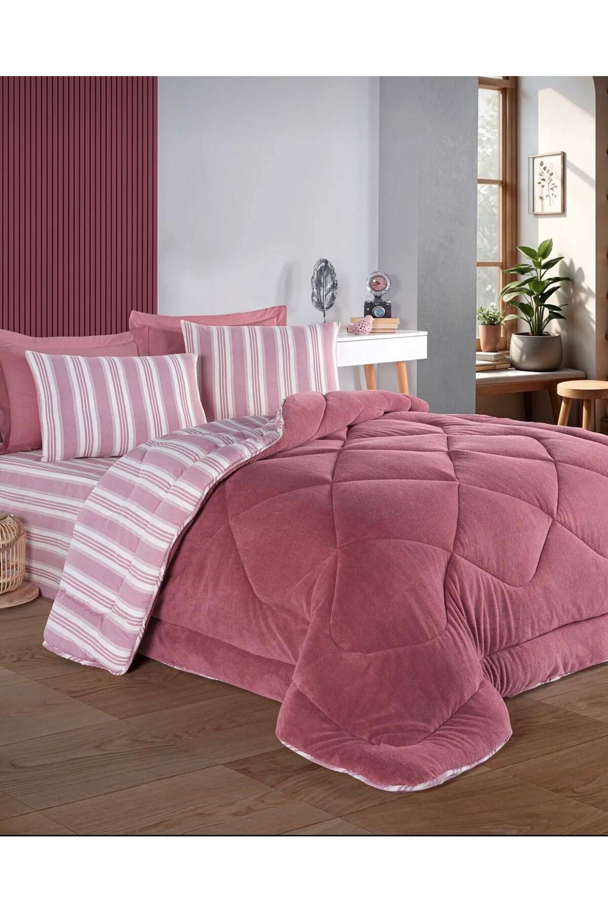 Kristal Soft Relax Çift Kişilik Uyku Seti - Çift Taraflı - Wellsoft Yorgan - Orijinal Çantalı