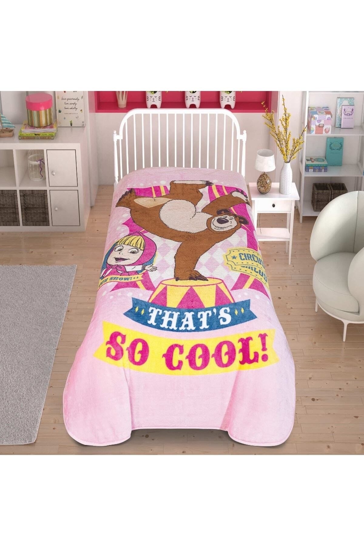 Lisanslı Masha&bear Cool Battaniye