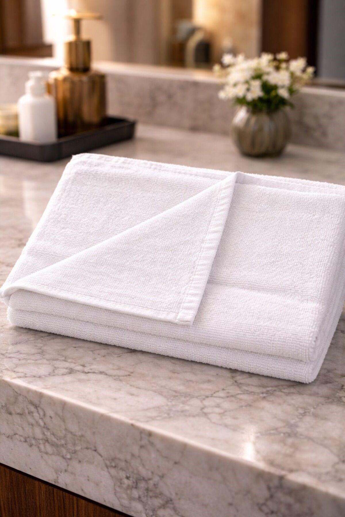 Lüks Otel Kalitesi El Havlusu 50x90 cm | 1 Adet | %100 Pamuk, Ultra Yumuşak, Yüksek Emici, Dayanıklı