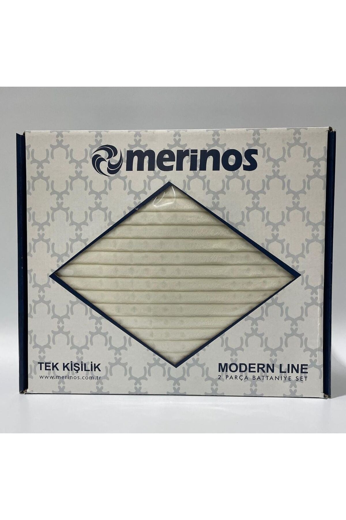Merinos Modern Lıne Tek Kişilik Battaniye - Kemik
