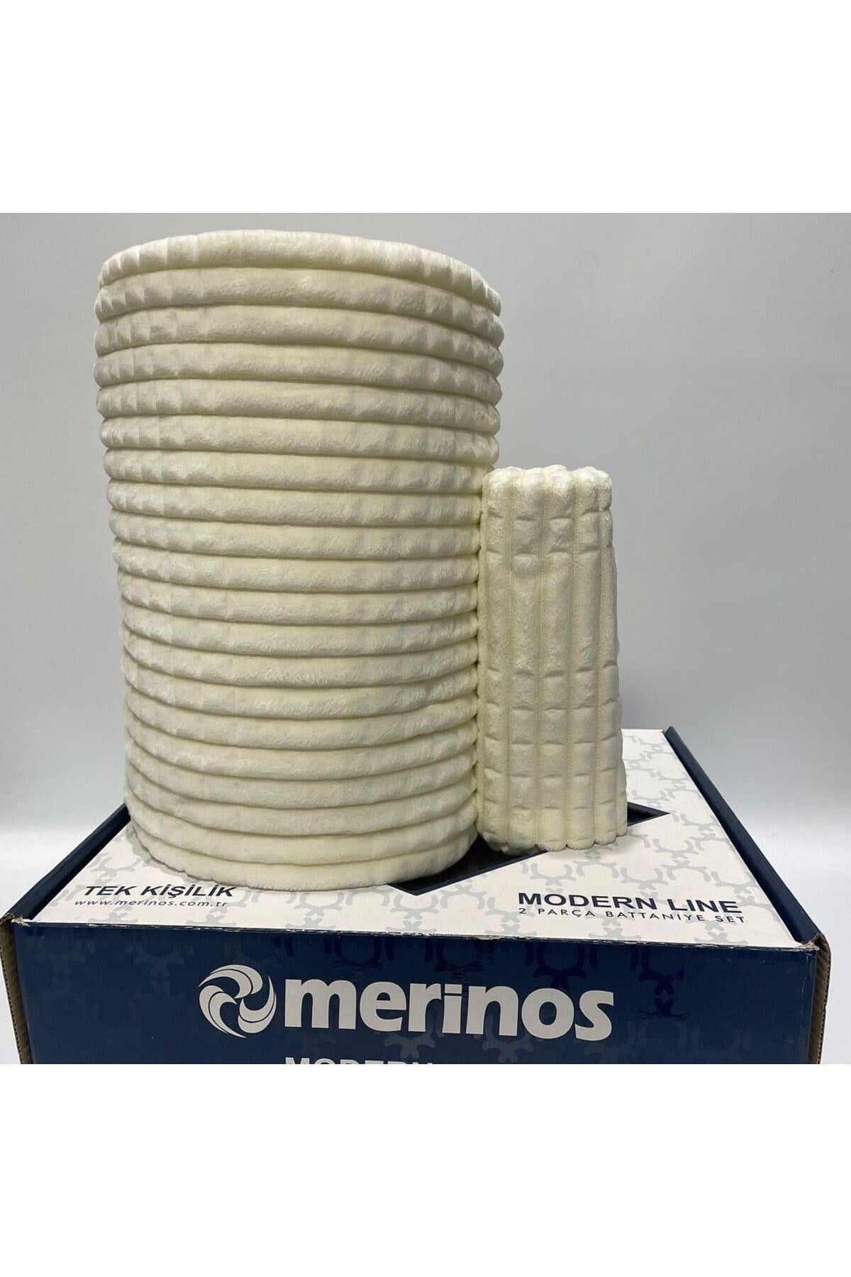 Merinos Modern Lıne Tek Kişilik Battaniye - Kemik