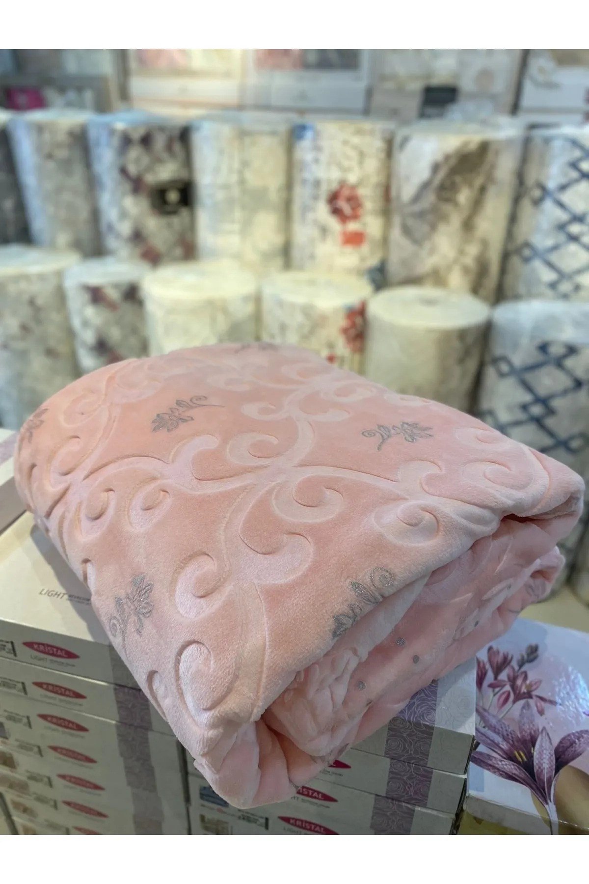Merinos Pırıltı Çift Kişilik Battaniye ( Simli)