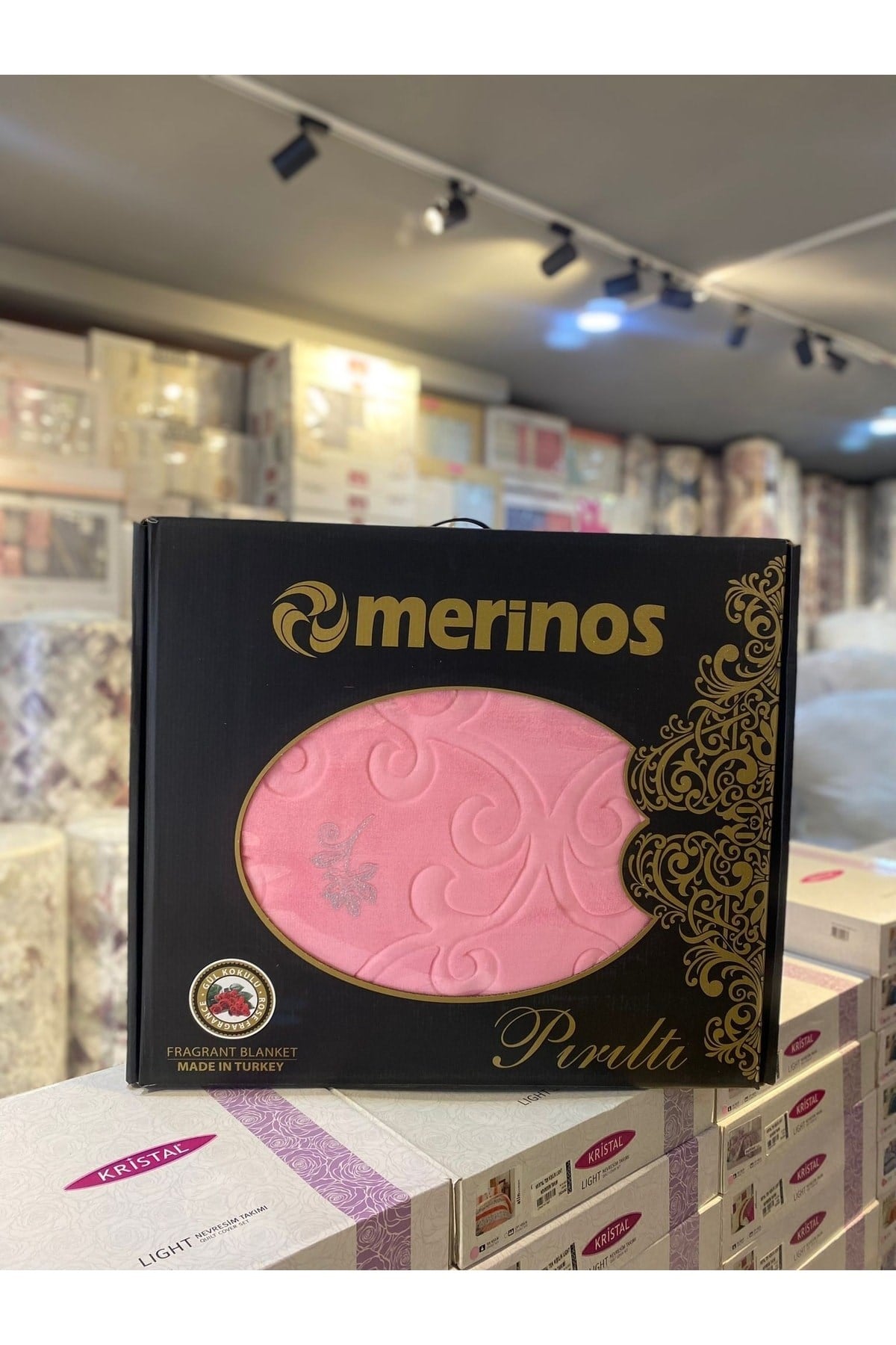 Merinos Pırıltı Çift Kişilik Battaniye ( Simli)