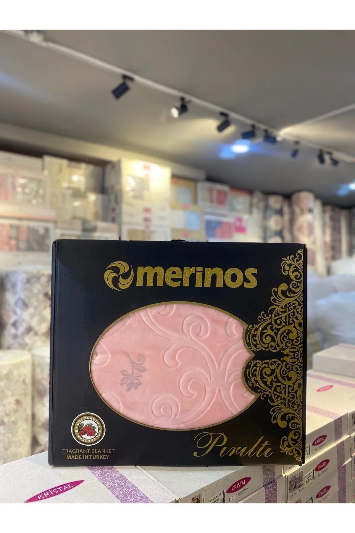 Merinos Pırıltı Çift Kişilik Battaniye ( Simli)
