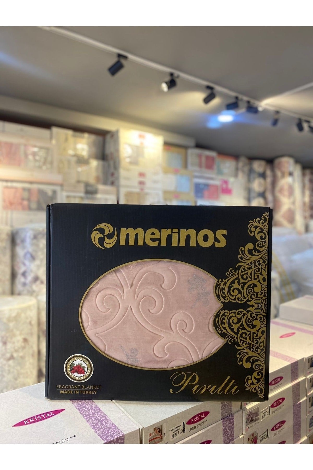 Merinos Pırıltı Çift Kişilik Battaniye ( Simli)