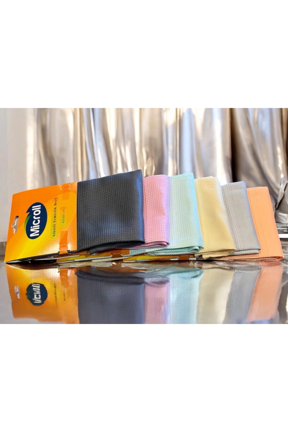 Microl Mikrofiber Sihirli Temizlik Bezi | 40x60 cm | Yüksek Emici | 6 Adet