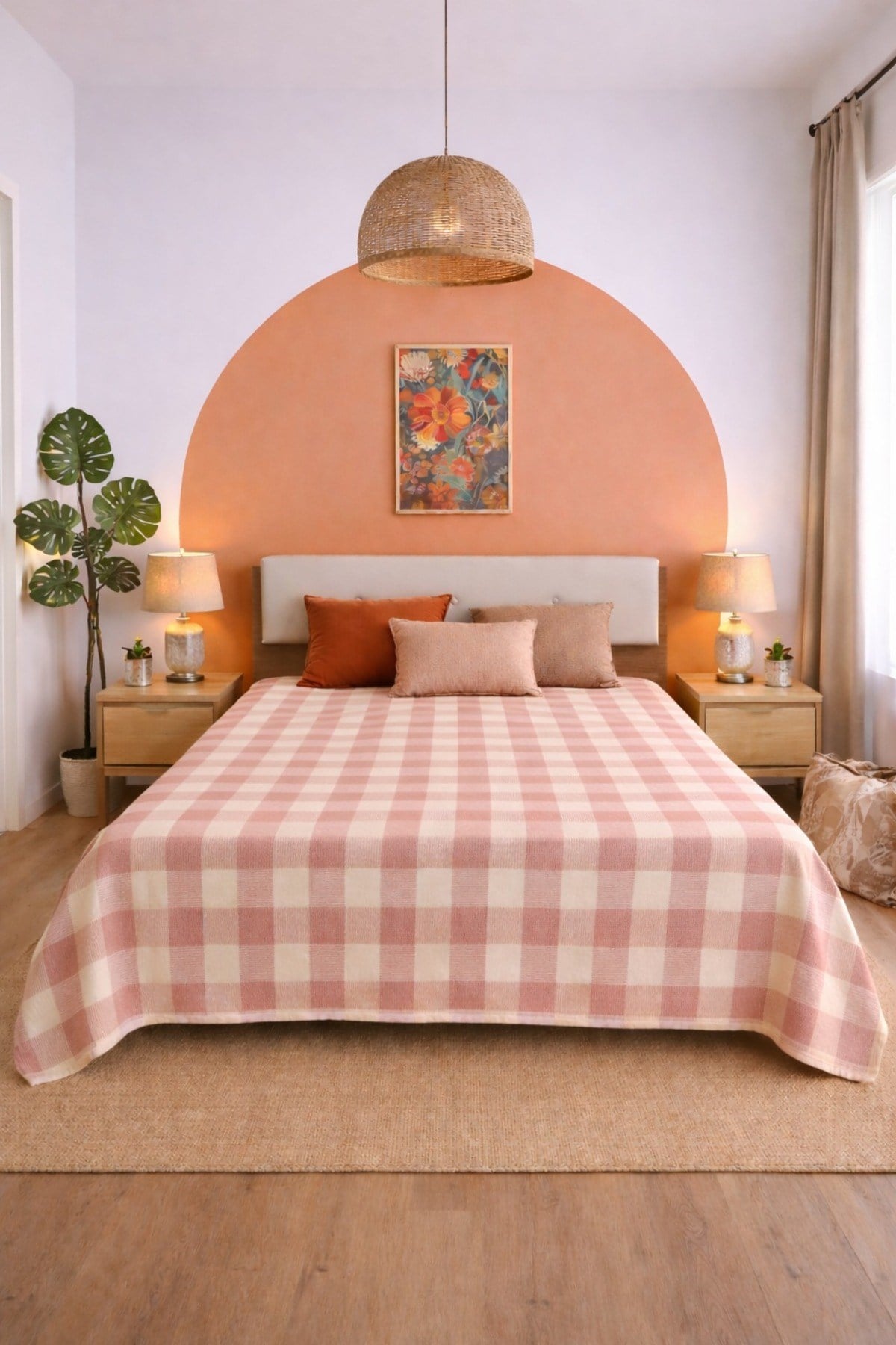Moda Jakarlı Çift Kişilik Tek Pike | 200x230 cm | Yumuşak Dokulu | Modern & Şık Tasarım