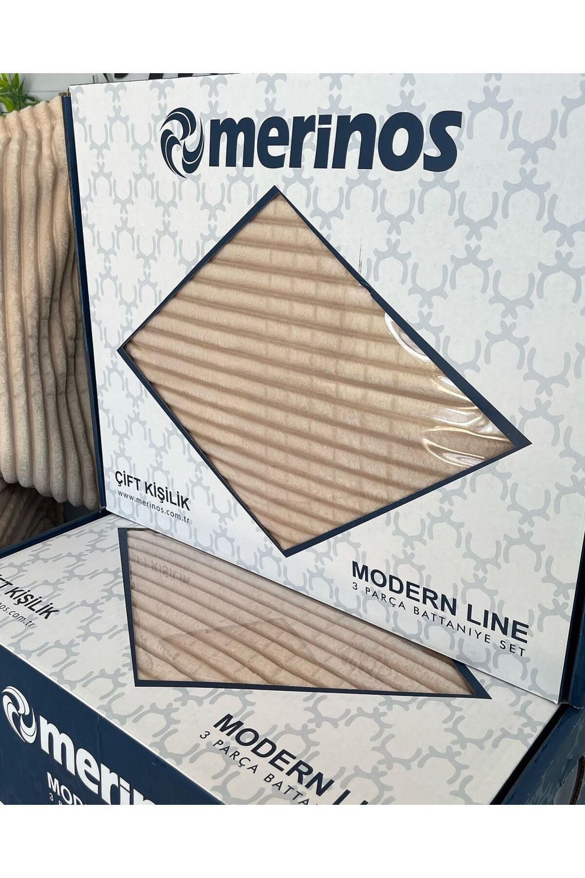 Modern Line 3 Parça Battaniye Takımı Kampanyalık Ürün
