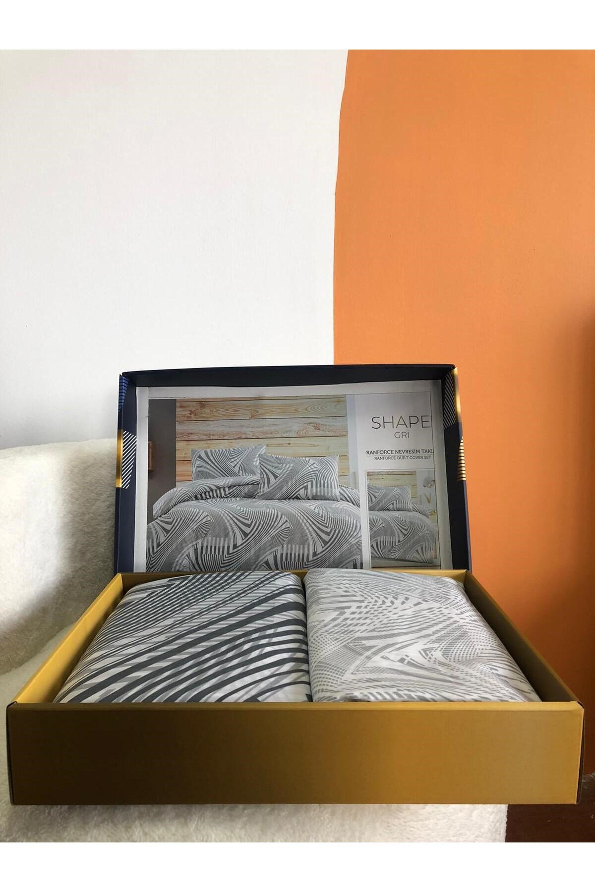 New Box Çift Kişilik Nevresim Takımı | Çarşafı Lastiksiz | Günlük Kullanım | Çeyizlik | Lüks Kutulu