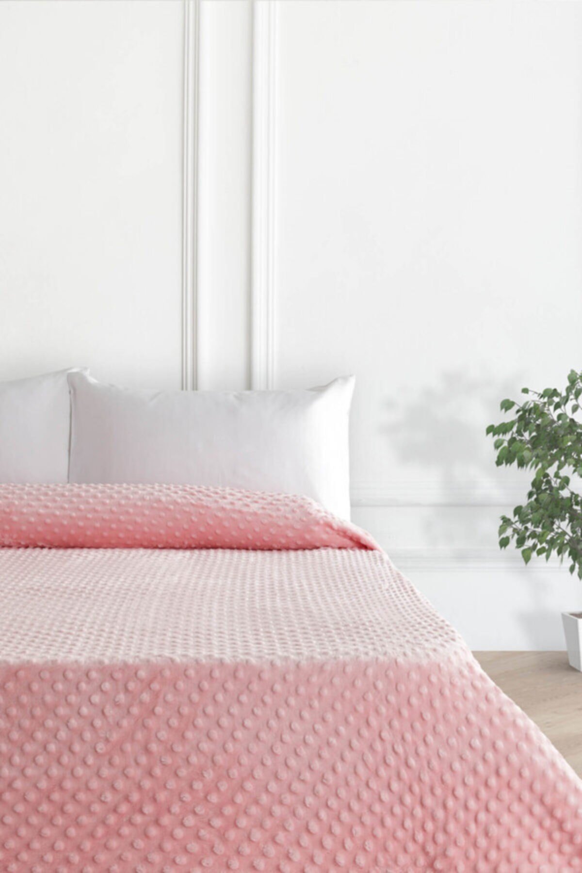 Pearl Tomurcuk Çift Kişilik Battaniye 200x220 - Açık Pembe