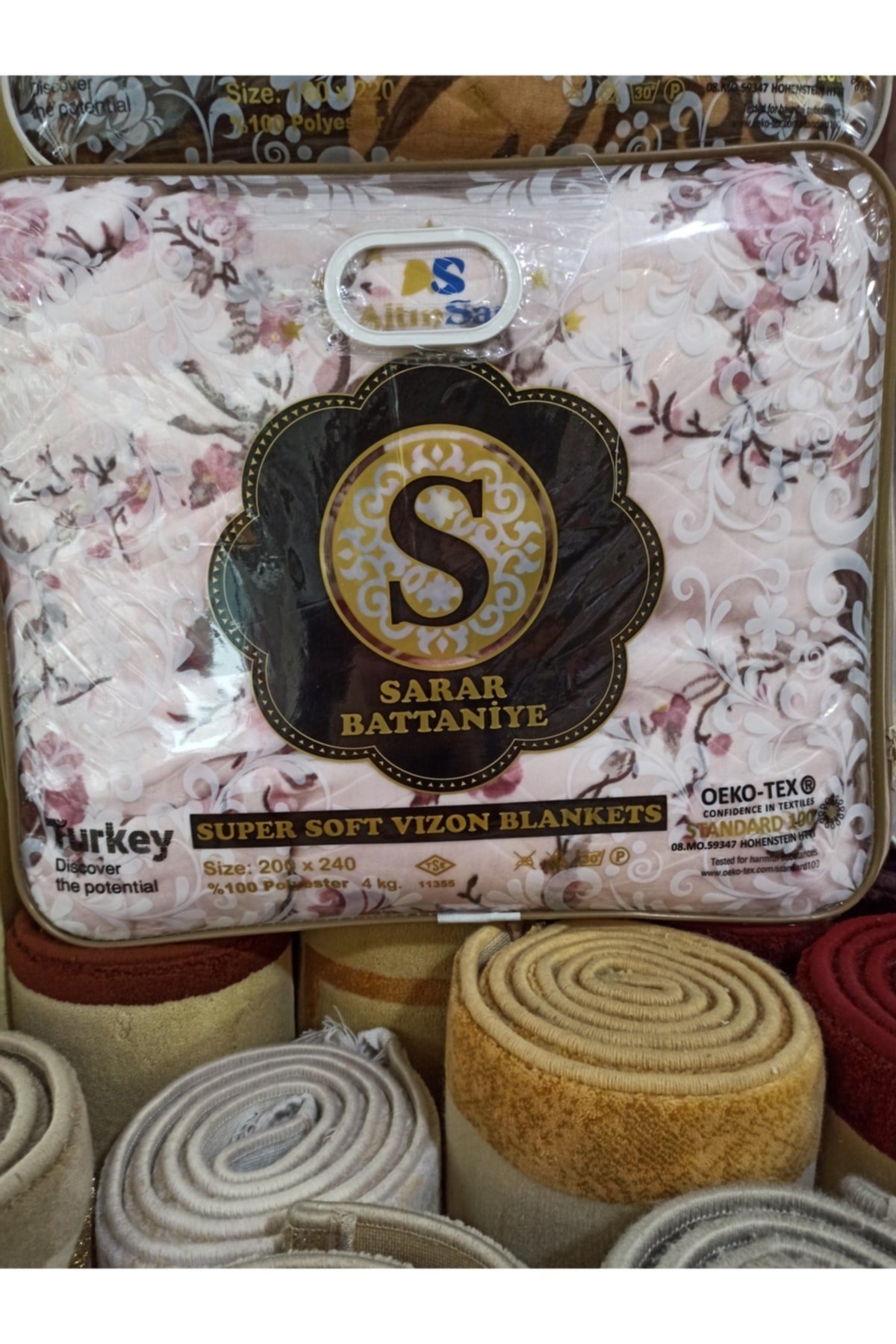 Peluş Çift Kişilik Battaniye 4 Kg