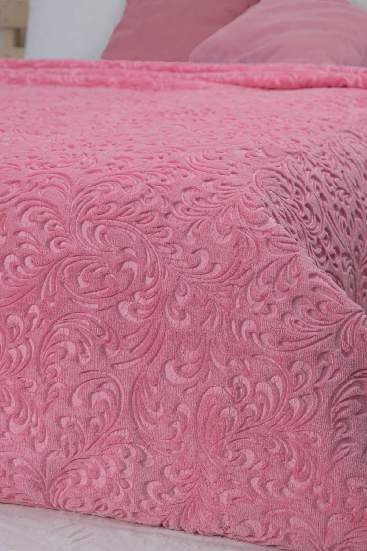 Sarar Gold Kutulu Tek Kişilik Battaniye 3 Kg - Pembe