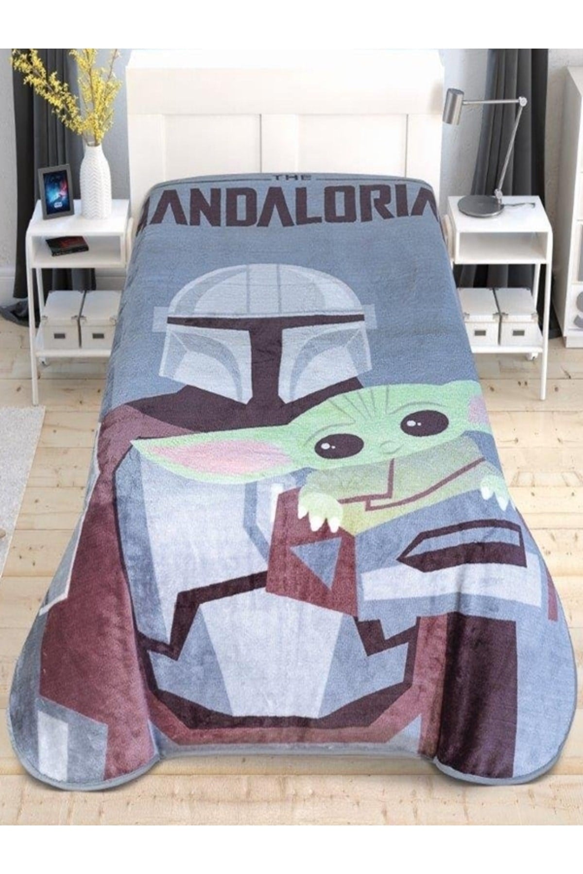 Star Wars Mandalorian Lisanslı Yeni Sezon Tek Kişilik Battaniye