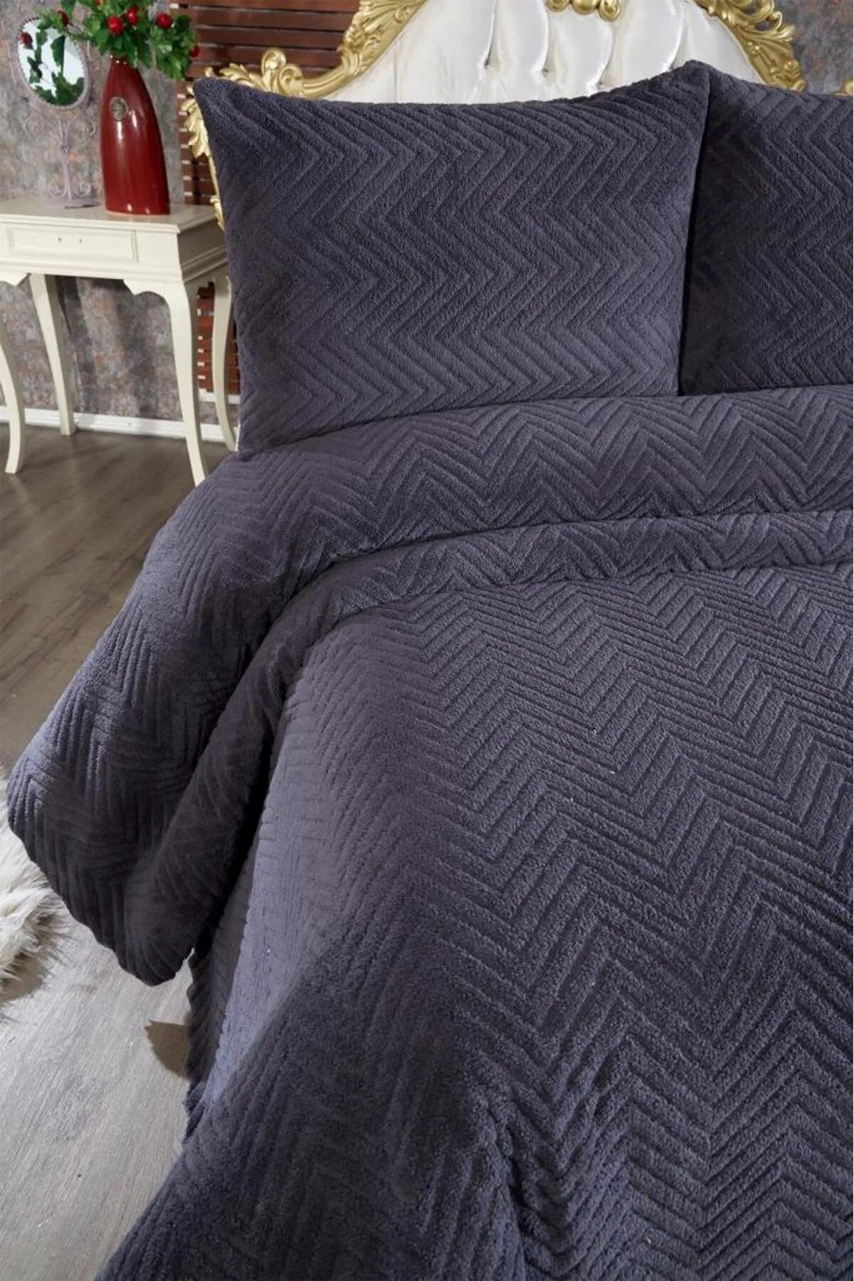 Ultrasonik 180x240 Cm Tek Kişilik Welsoft Yatak Örtüsü Seti - Yastık Kılıfı 55x75 Cm (1 Adet)