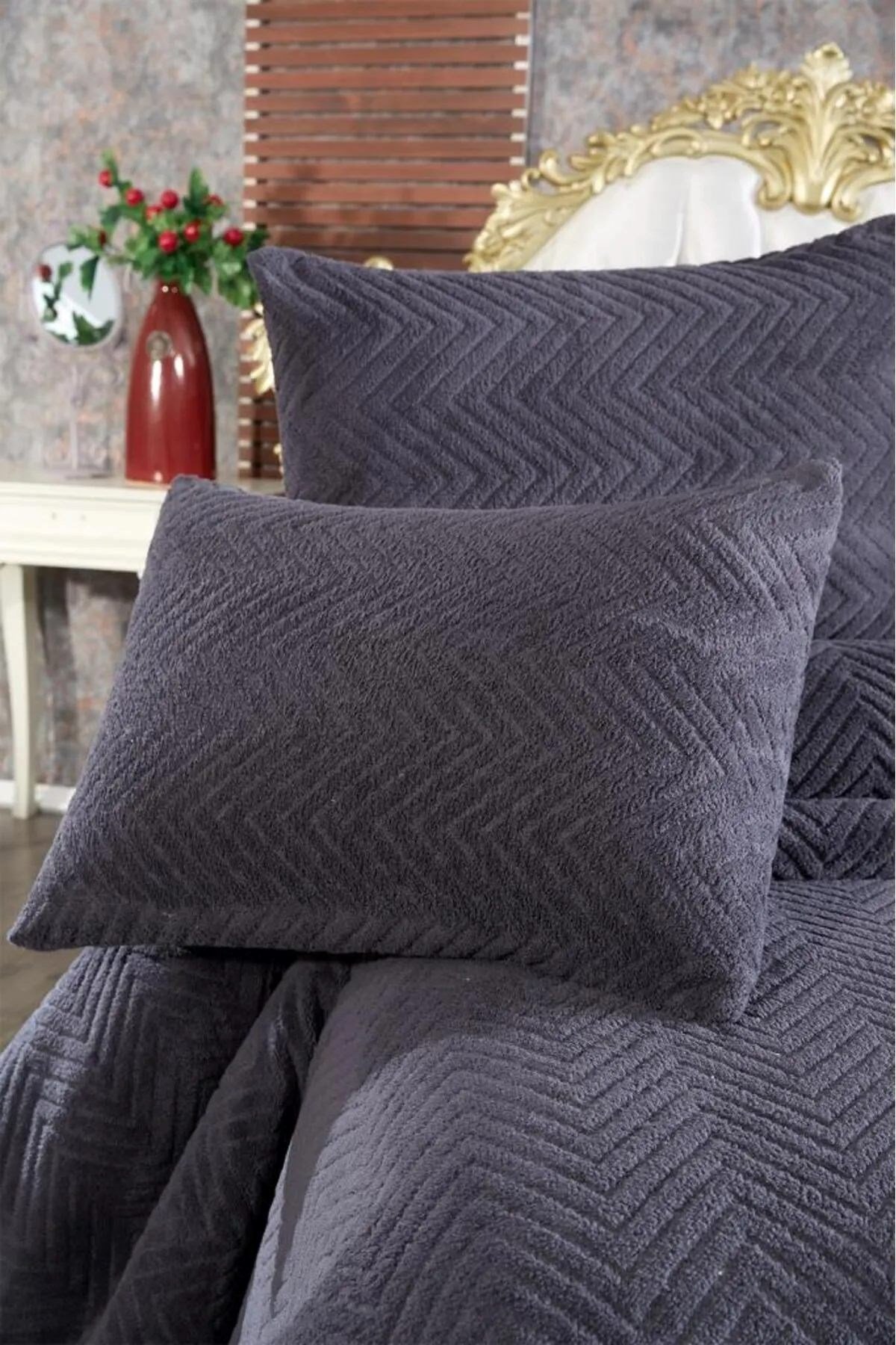 Ultrasonik 180x240 Cm Tek Kişilik Welsoft Yatak Örtüsü Seti - Yastık Kılıfı 55x75 Cm (1 Adet)