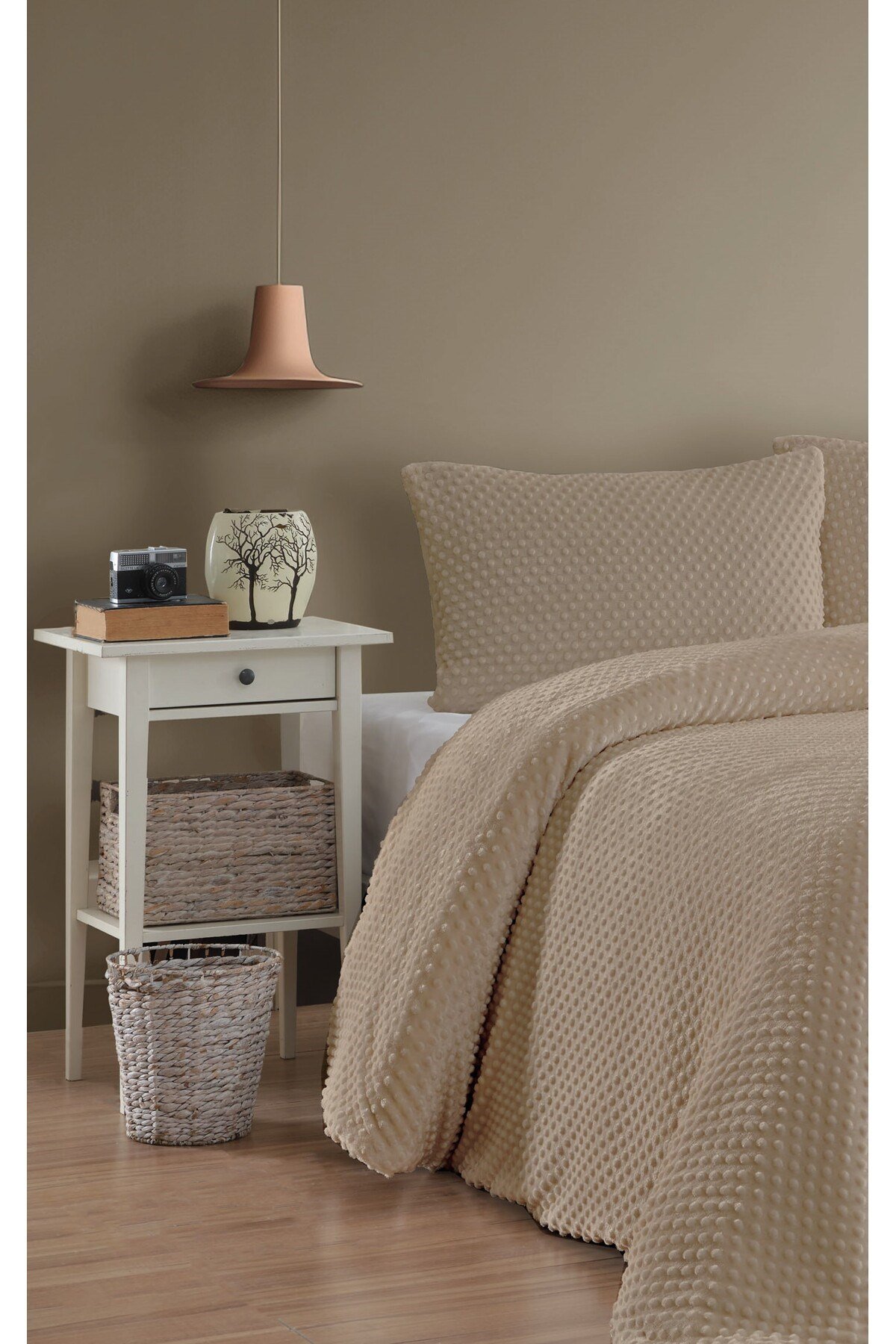 Velora Çift Kişilik Tomurcuk Comforter Yorgan Seti - 3 Parça - 220x240 cm - Orijinal Pvc Çanta