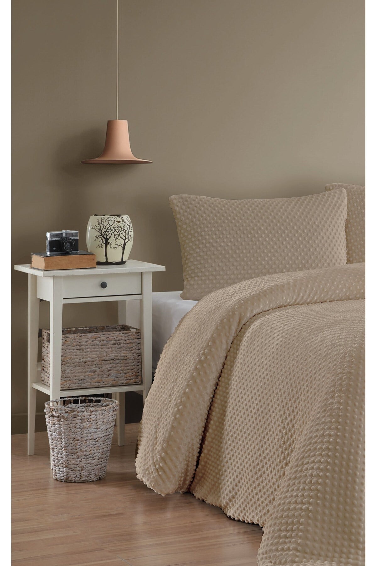 Velora Çift Kişilik Tomurcuk Comforter Yorgan Seti - 3 Parça - 220x240 cm - Orijinal Pvc Çanta