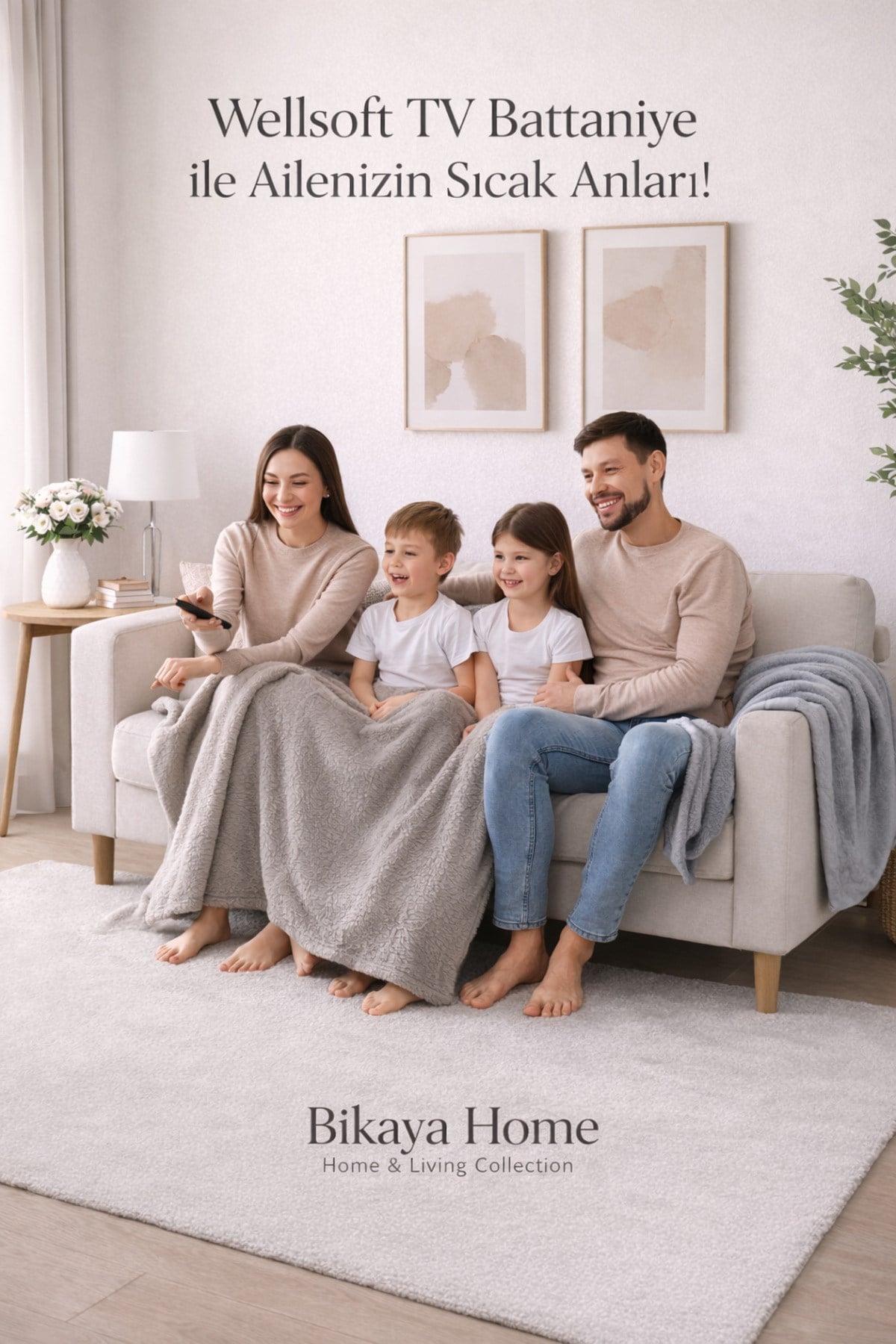 Wellsoft 130x170 cm TV Battaniyesi | Yumuşak Dokulu | Hafif ve Sıcak Tutan | Koltuk & Kanepe Örtüsü