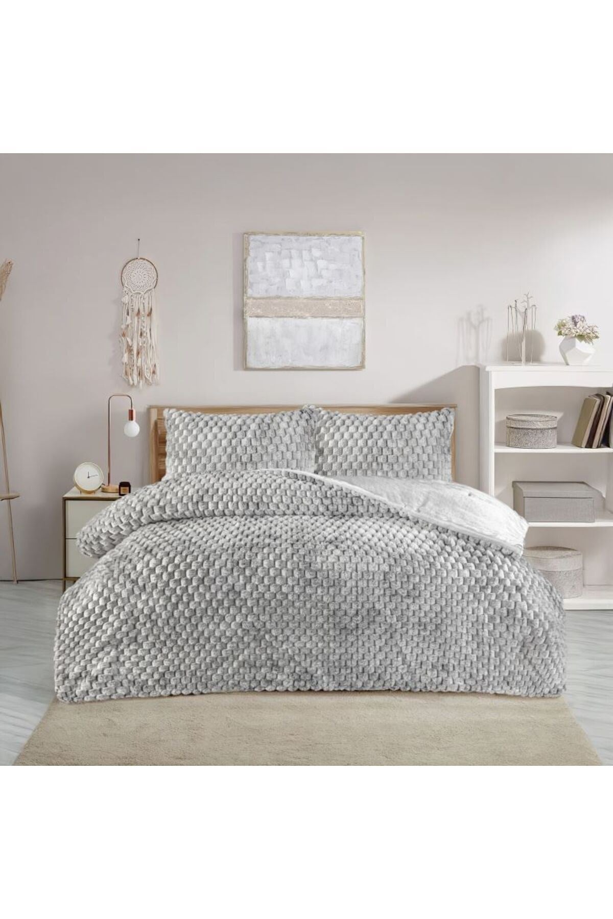 Winter Anastasia Comforter Yorgan Seti - Tavşan tüyü (220x240cm)