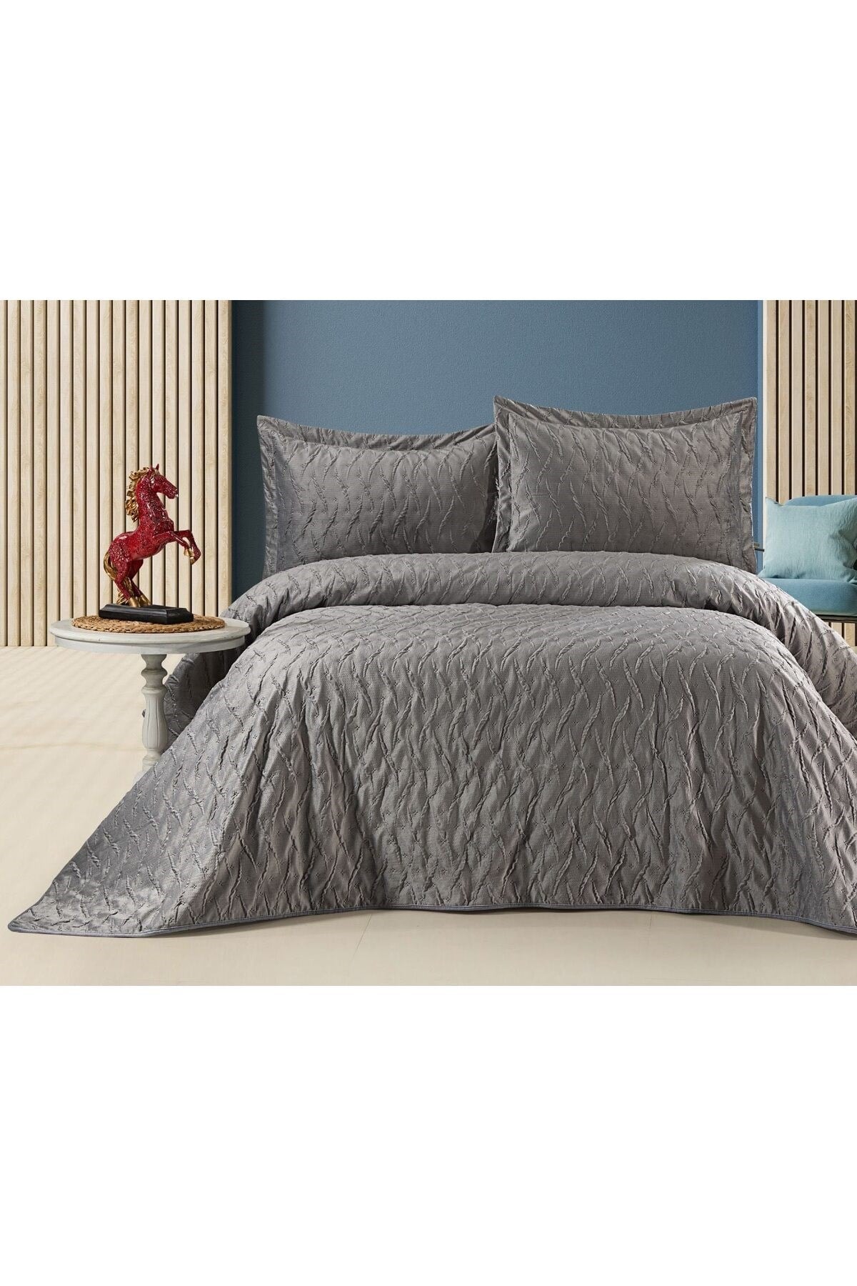 Zara Kadife Yatak Örtüsü Seti | Çift Kişilik 250x260 cm | Yüksek Kalite | Şık, Yumuşak ve Dayanıklı