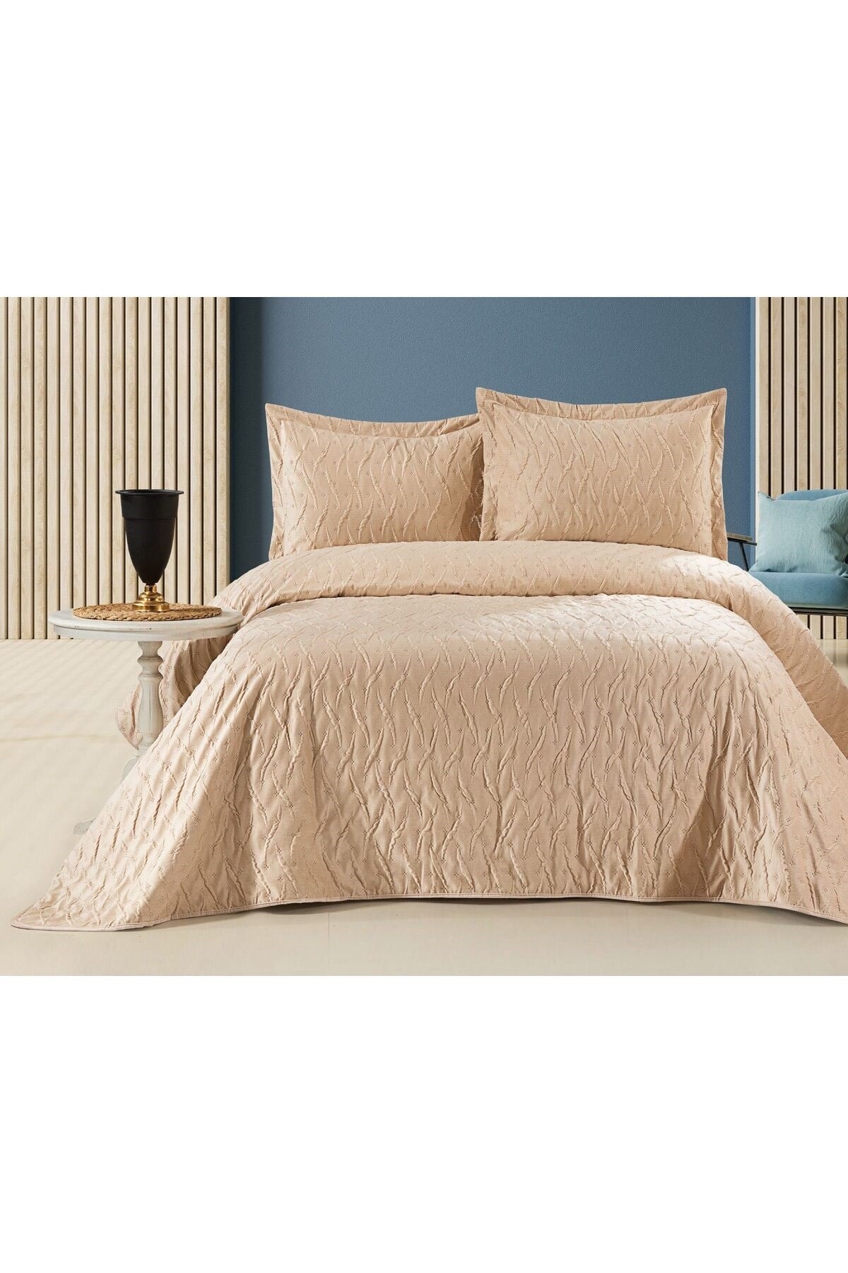 Zara Kadife Yatak Örtüsü Seti | Çift Kişilik 250x260 cm | Yüksek Kalite | Şık, Yumuşak ve Dayanıklı
