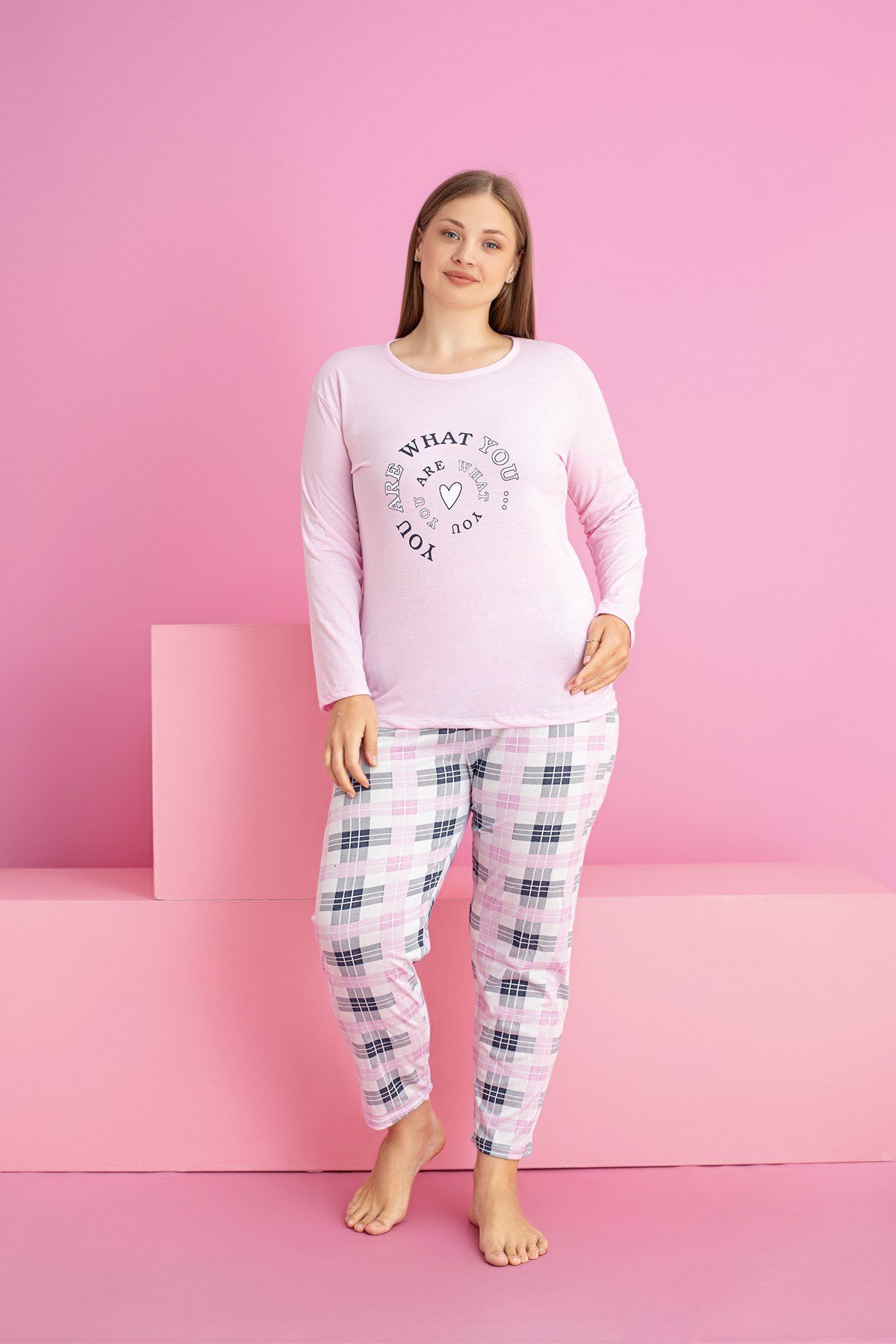 Büyük Beden SÜPREM Pijama Takımı