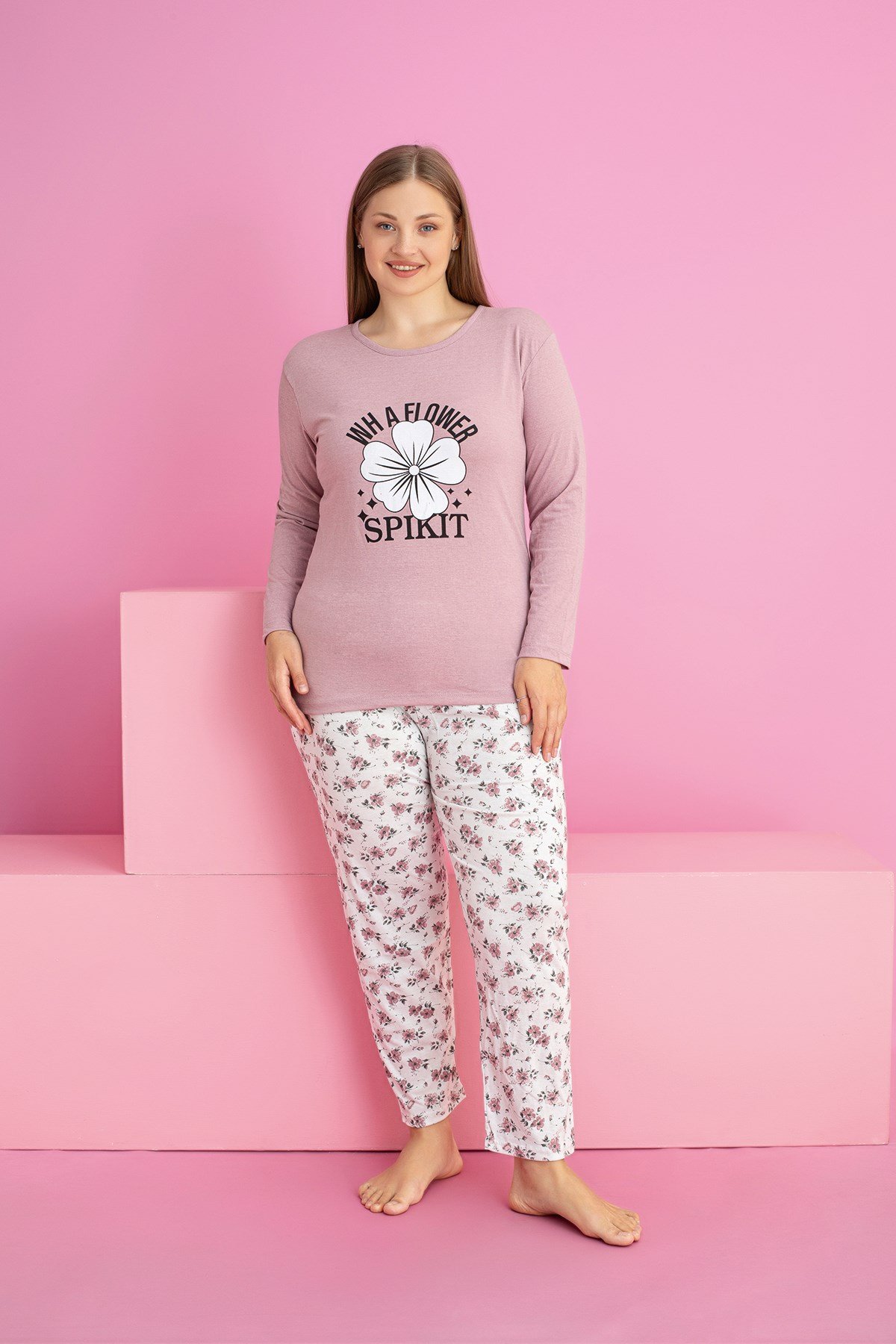 Büyük Beden SÜPREM Pijama Takımı