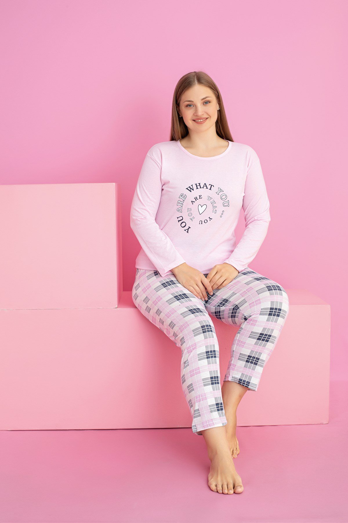 Büyük Beden SÜPREM Pijama Takımı