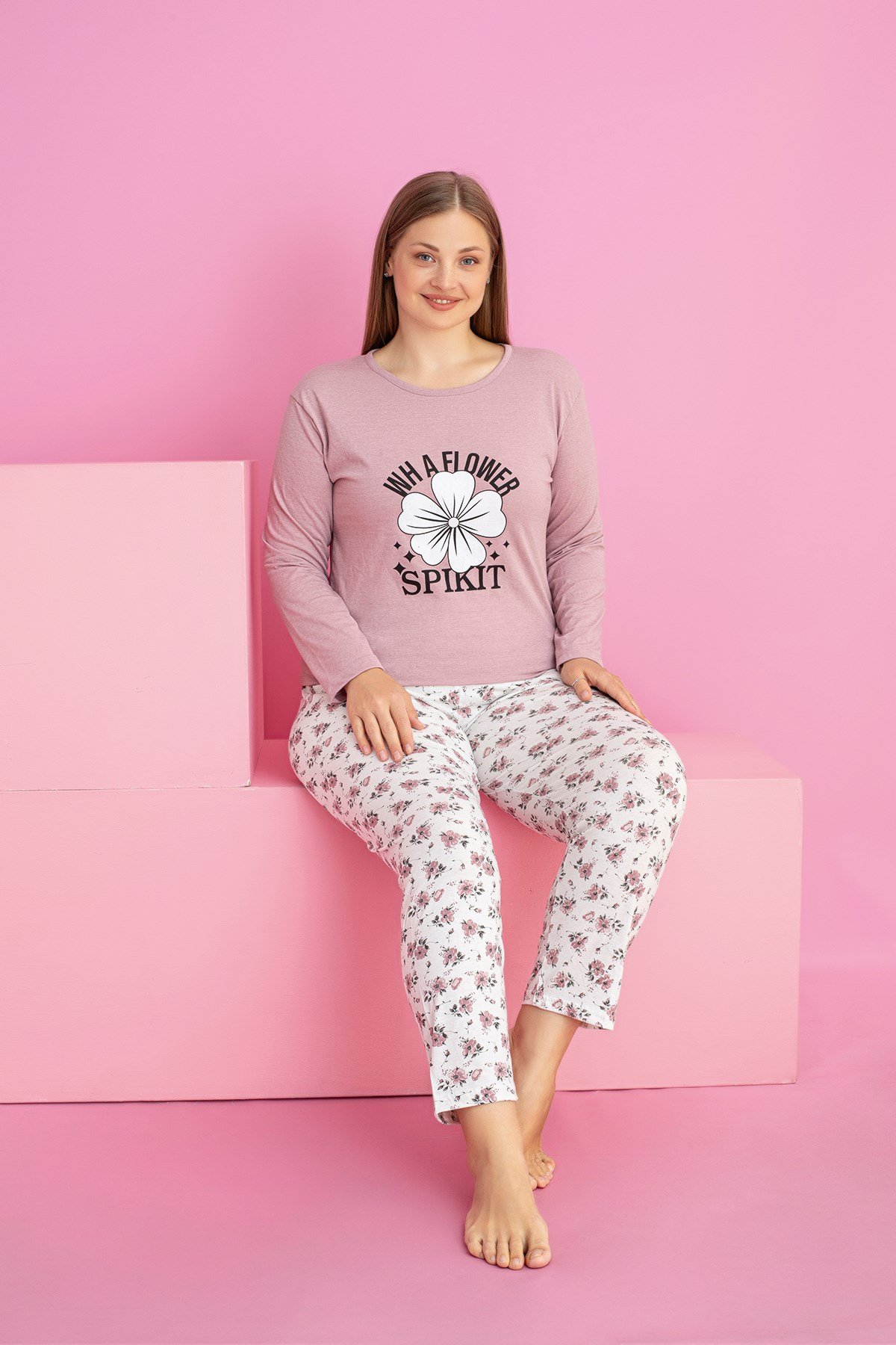 Büyük Beden SÜPREM Pijama Takımı