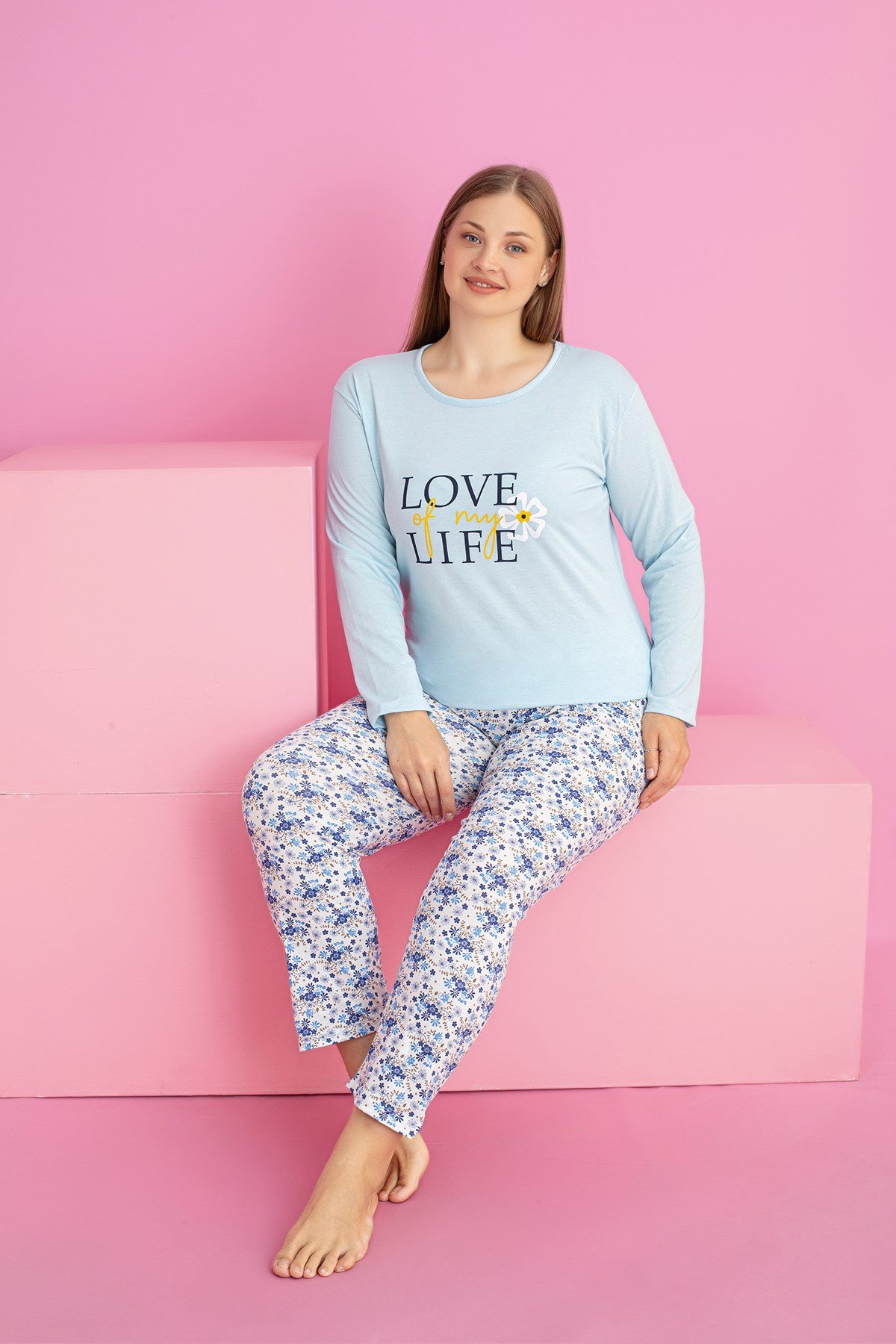 Büyük Beden SÜPREM Pijama Takımı